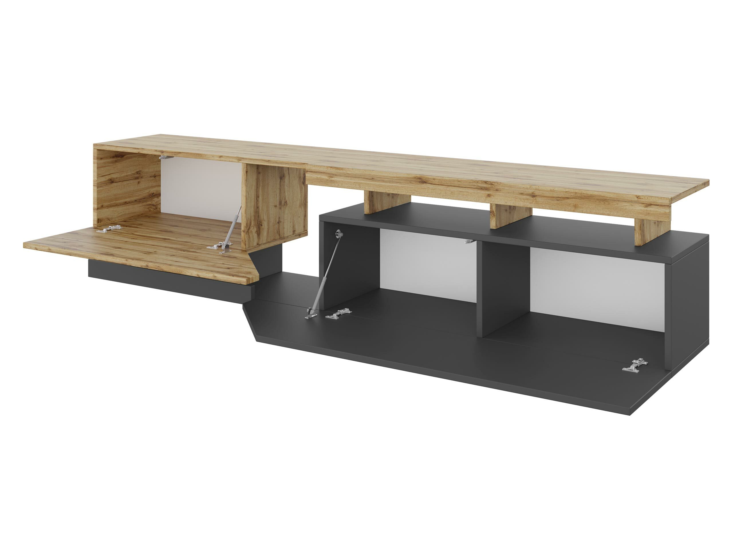 Set de living Comfivo Daldune II (Antracit + Stejar Wotan)