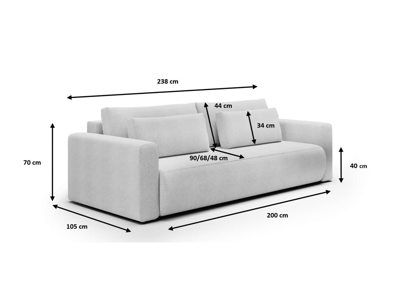 Canapea extensibilă Franklin 119 (Curio 63)