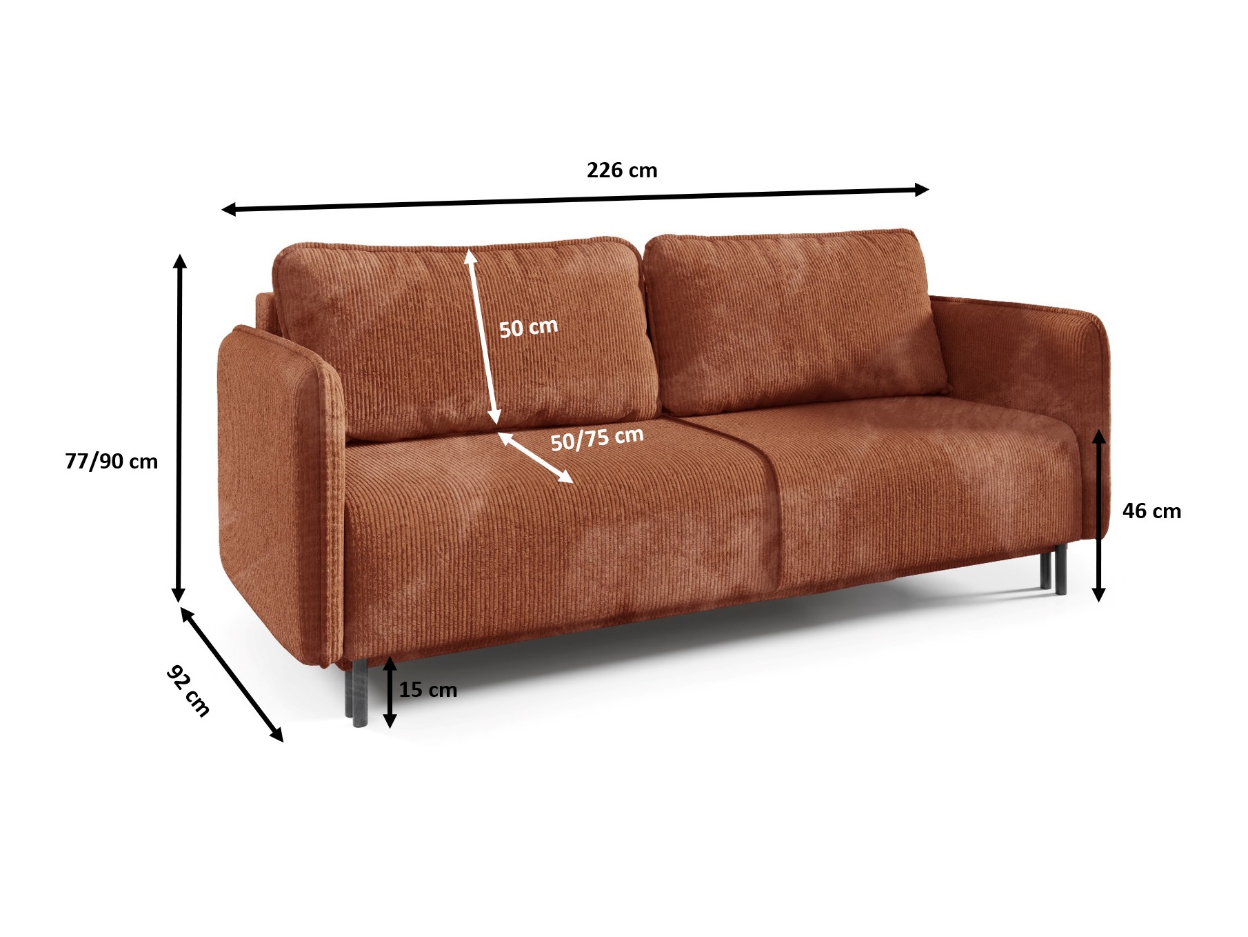 Canapea extensibilă Franklin 121 (Poso 02)