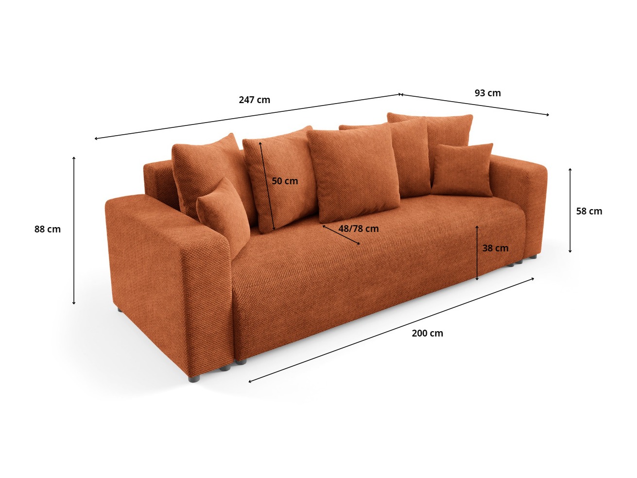 Canapea extensibilă Franklin 138 (Onega 18)