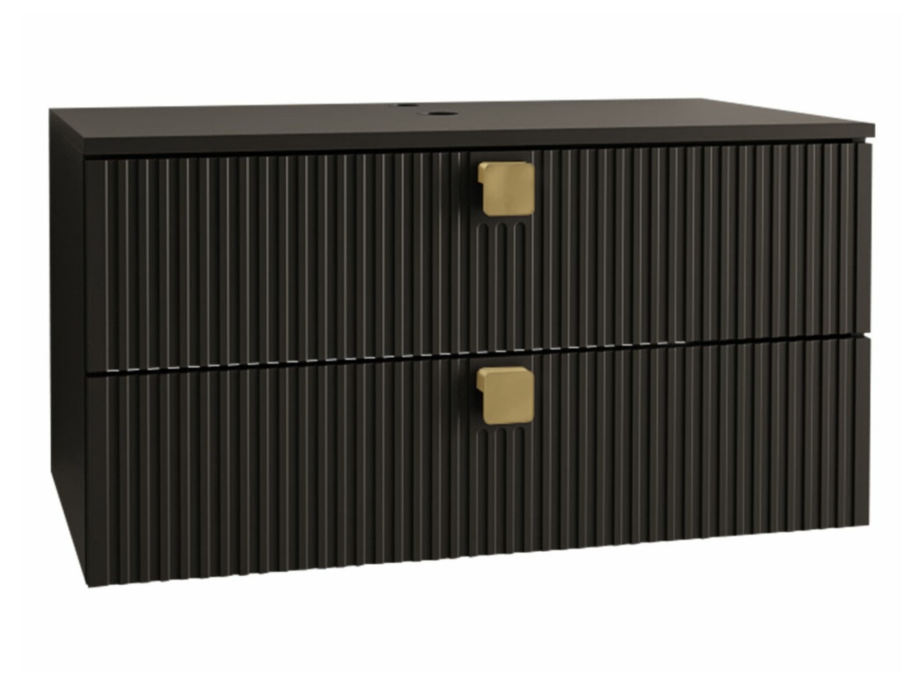 Cabinet atârnat pentru baie Panium (Negru)