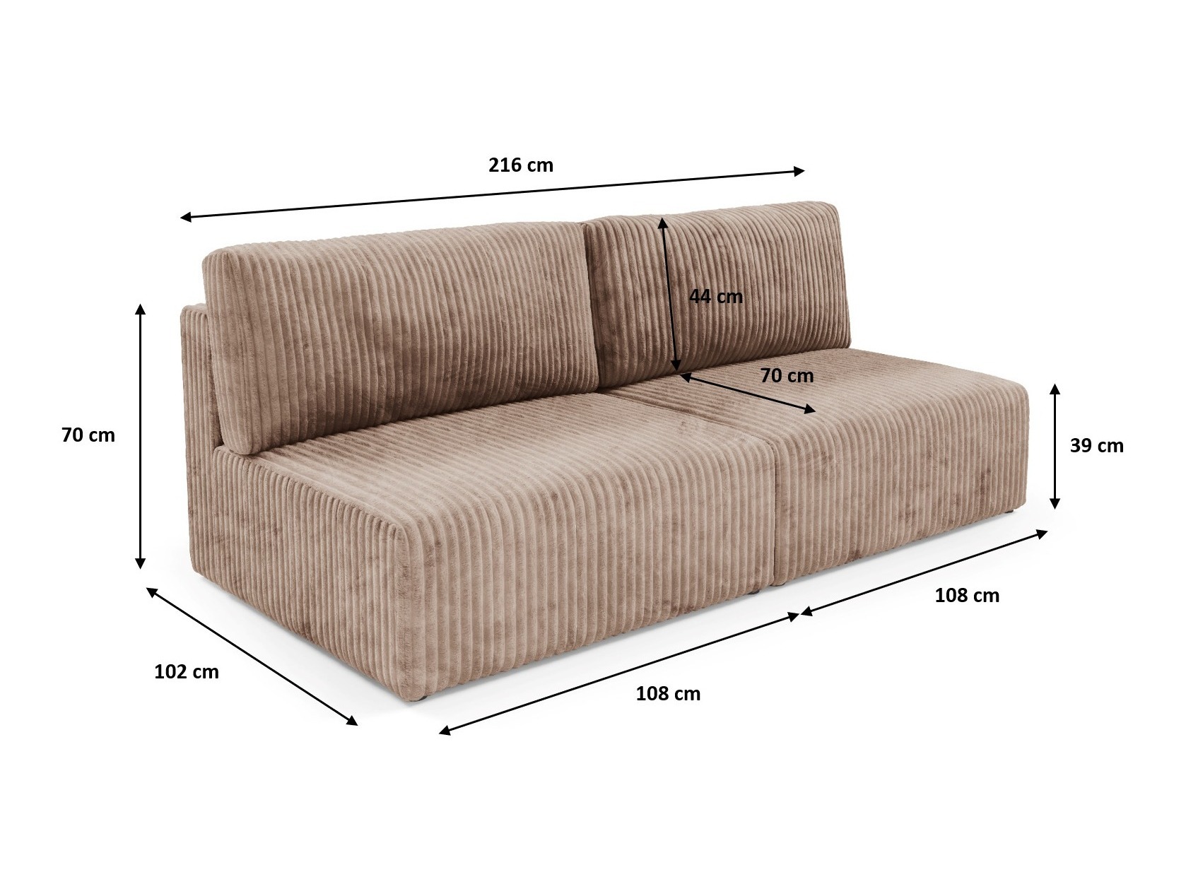 Canapea extensibilă Franklin 150 (Tilia 77)