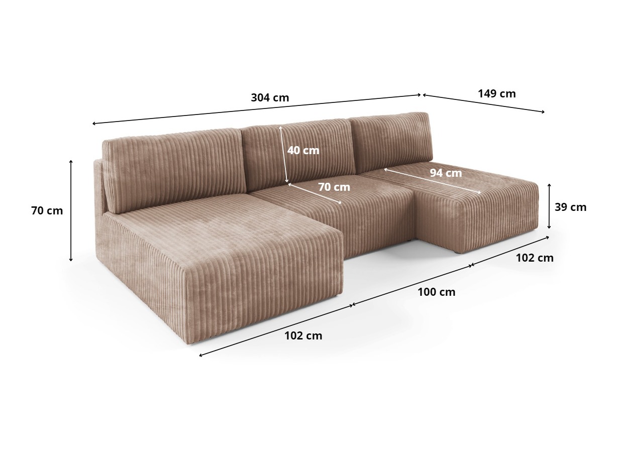 Colțar modular Franklin 156 (Tilia 39)