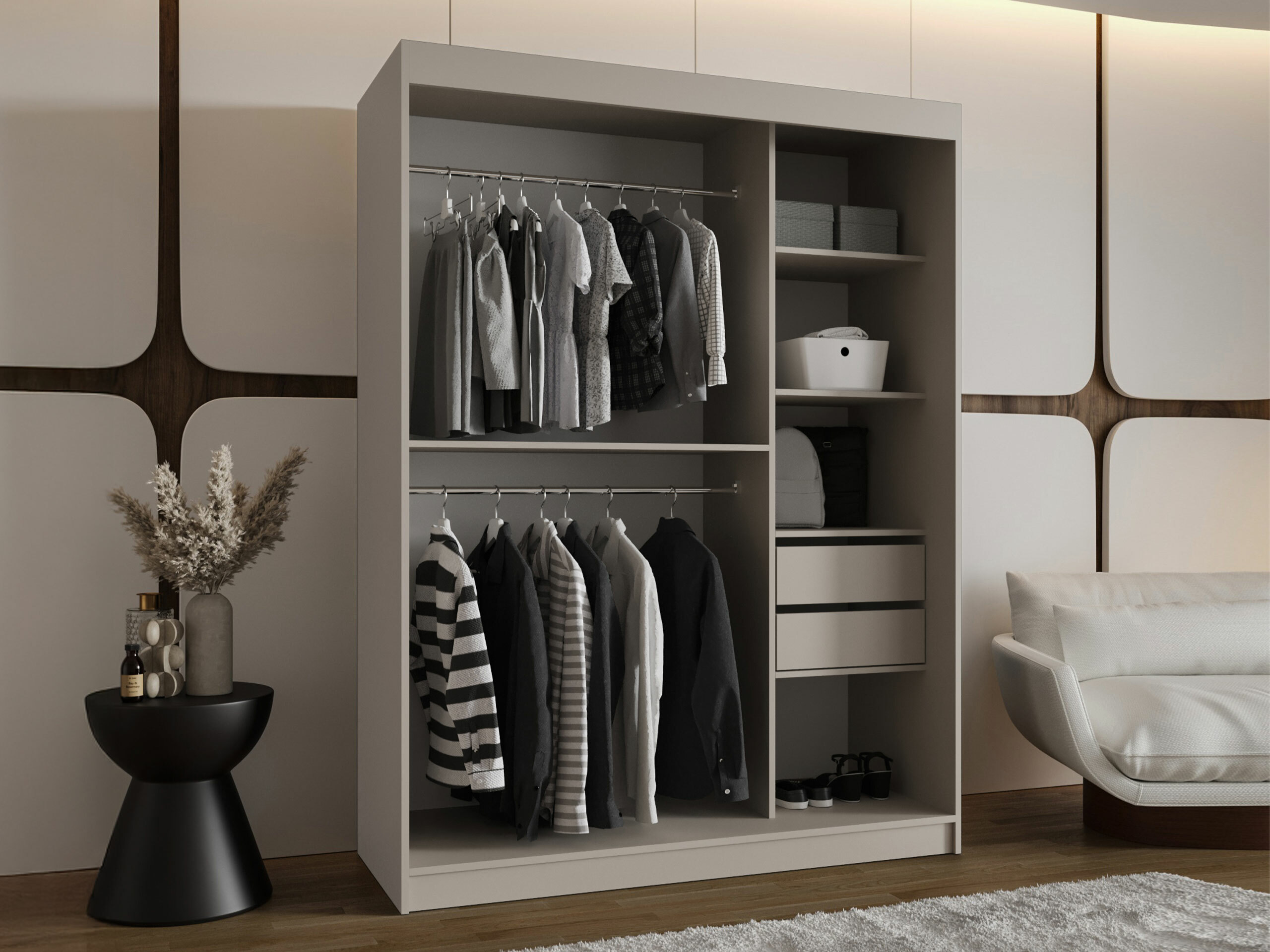 Dulap Hartford 527 (Negru)