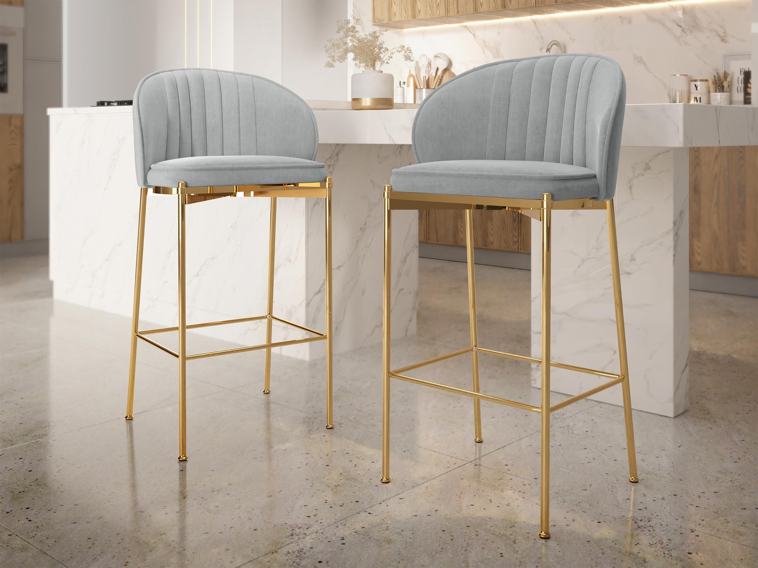 Scaun bar Comfivo Hilaritas VI (Gri)