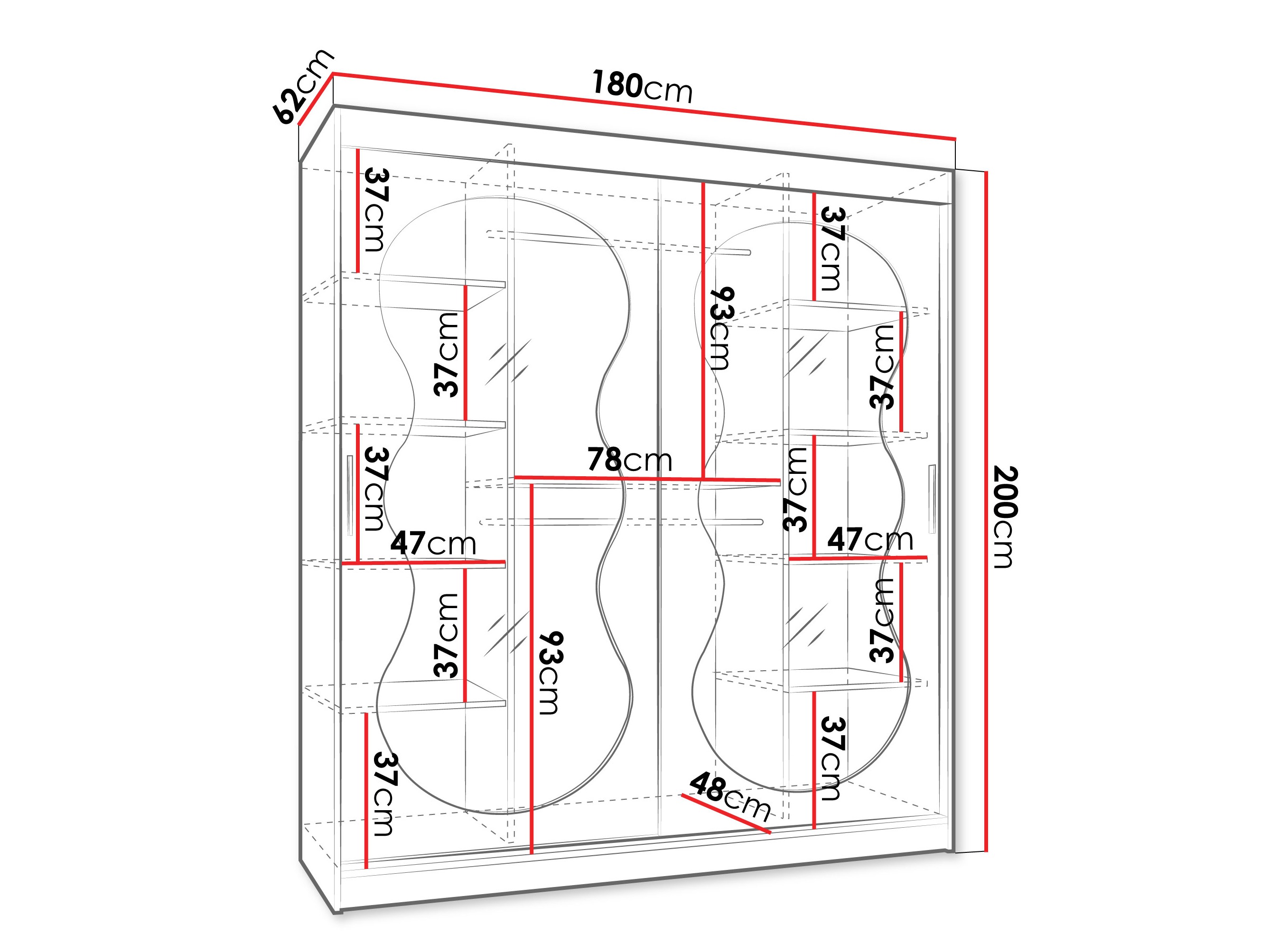 Dulap Hartford 530 (Cașmir)