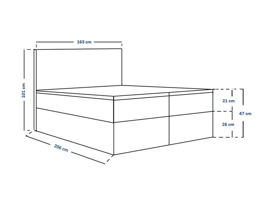 Pat boxspring Franklin 164 (Kronos 19)