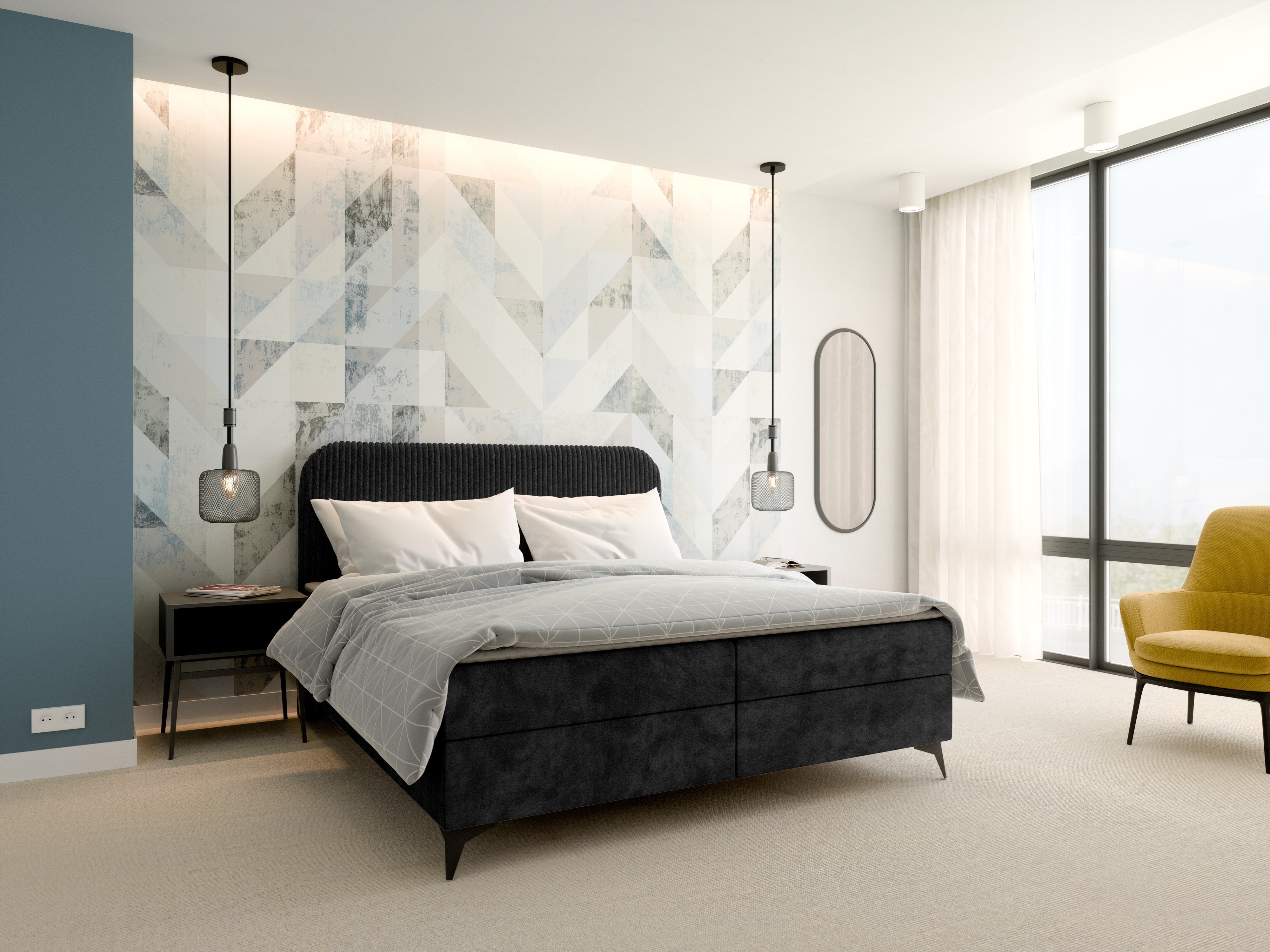 Pat boxspring Franklin 173 (Tilia 100 + Manila 18)