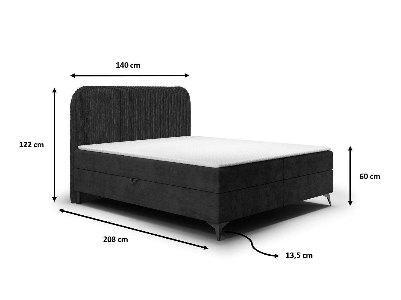 Pat boxspring Franklin 173 (Tilia 100 + Manila 18)