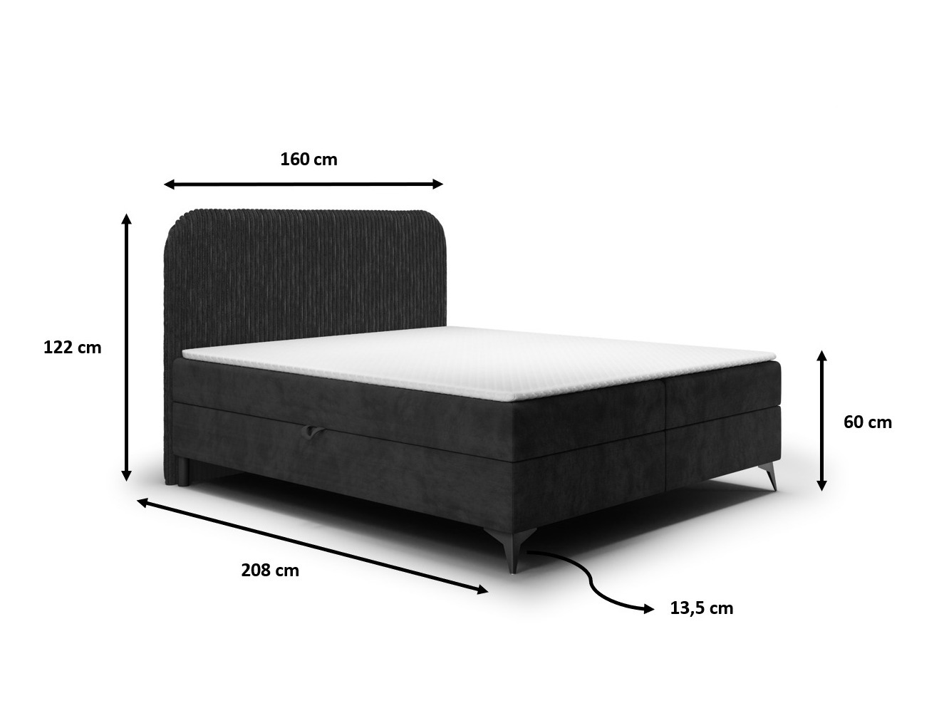 Pat boxspring Franklin 173 (Tilia 37 + Manila 34)