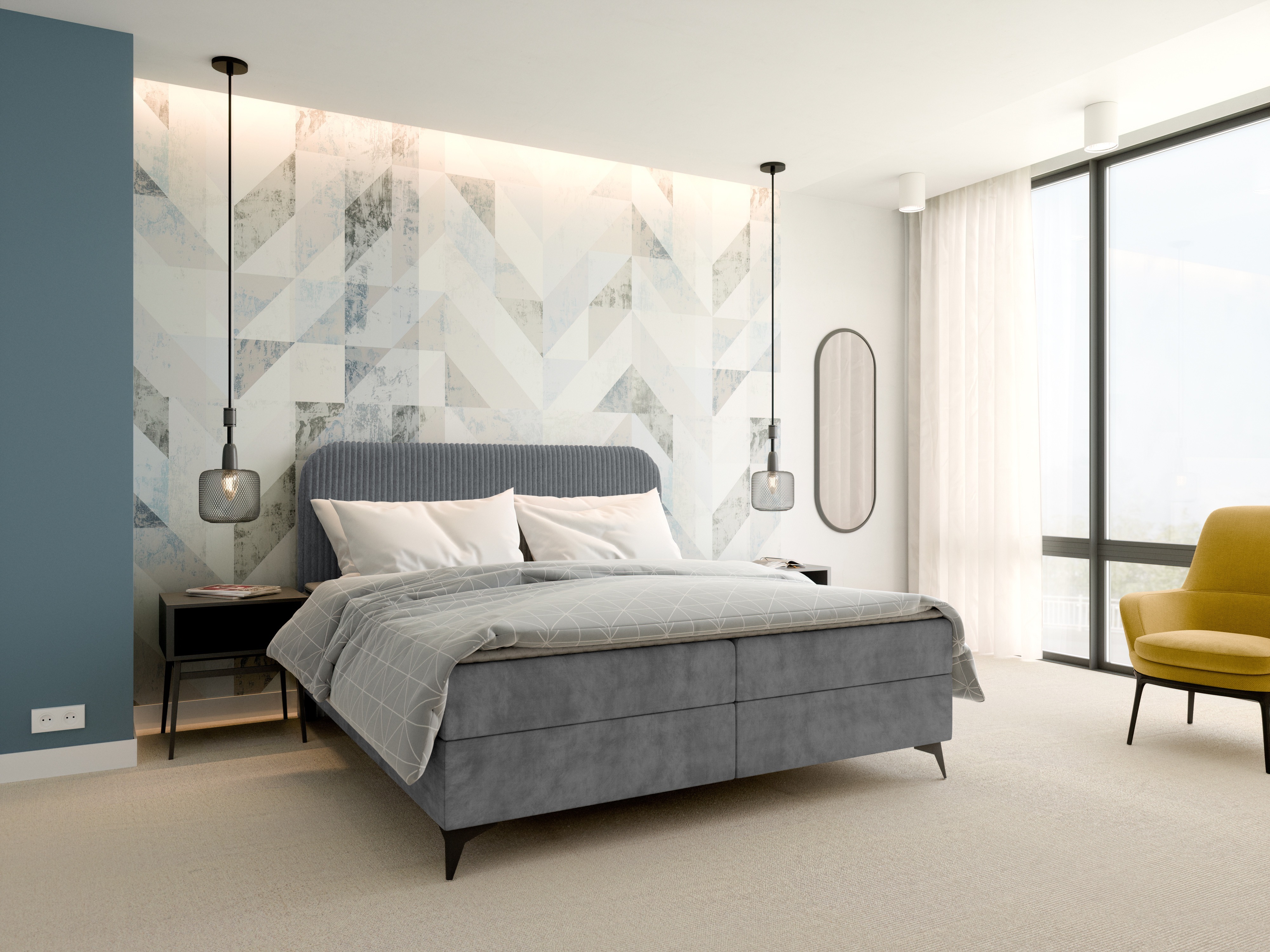 Pat boxspring Franklin 173 (Tilia 90 + Manila 16)