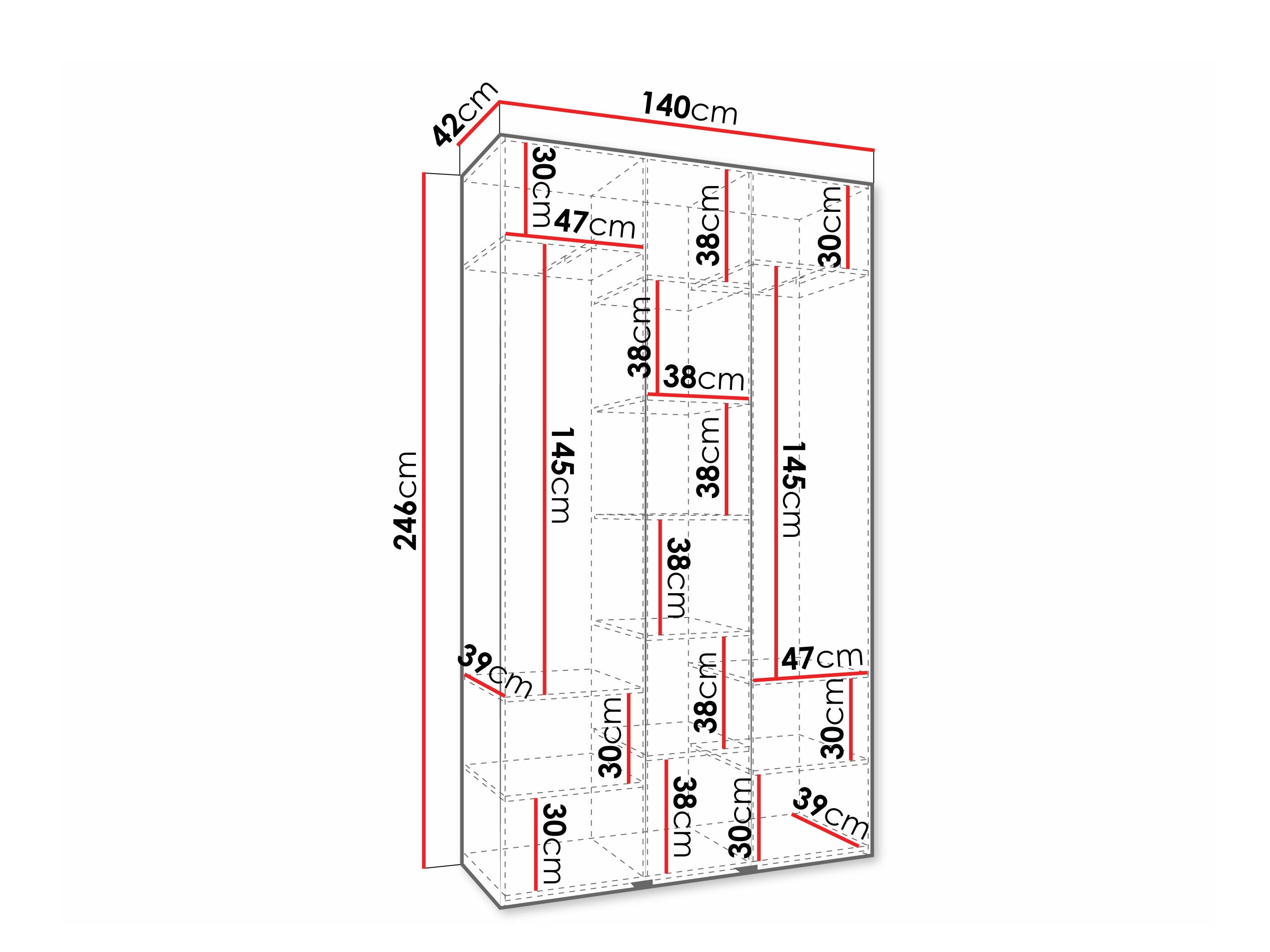 Dulap Hartford 573 (Alb)