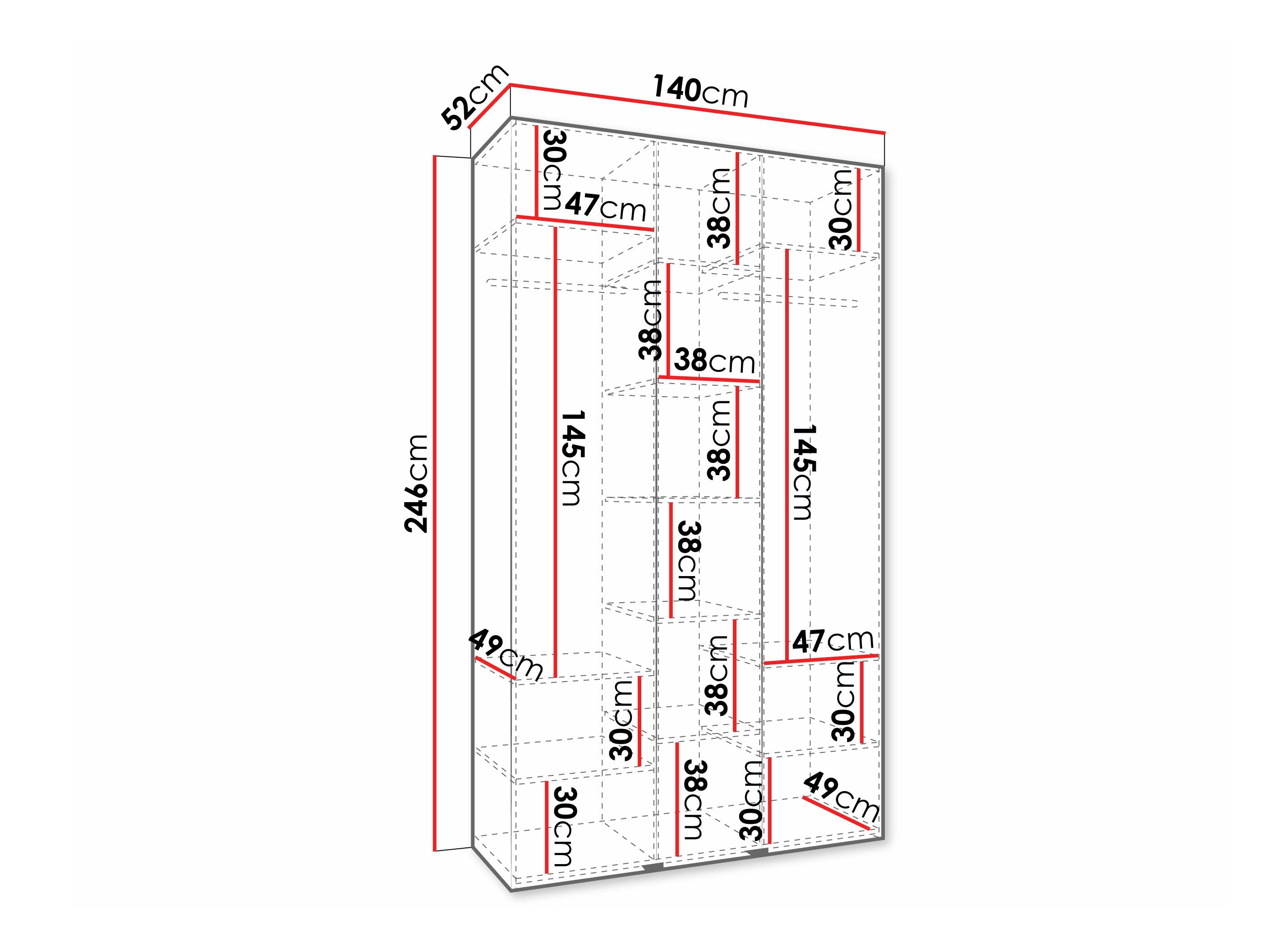 Dulap Hartford 573 (Alb)