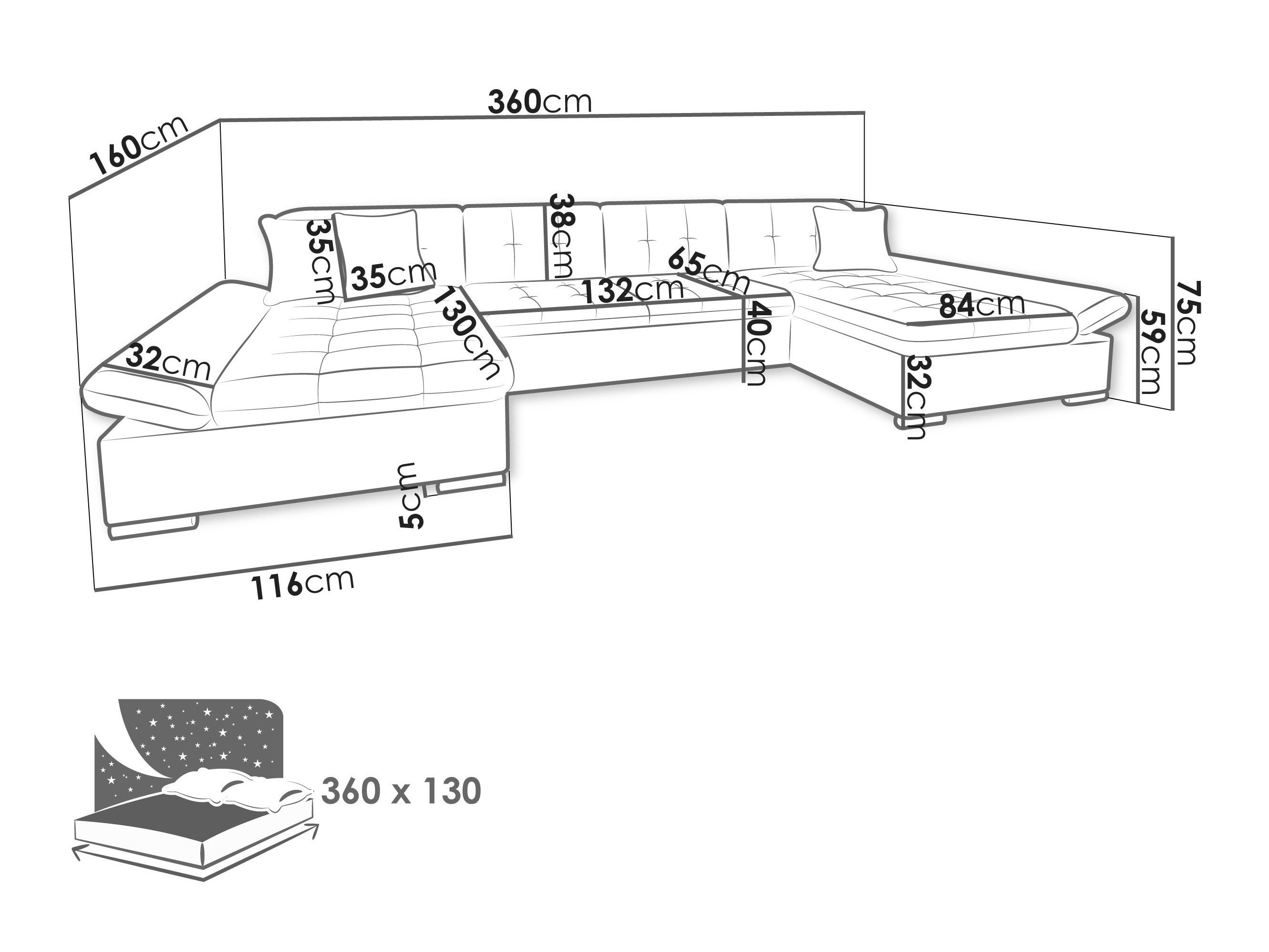 Colțar Comfivo Ficus (Poso 100)