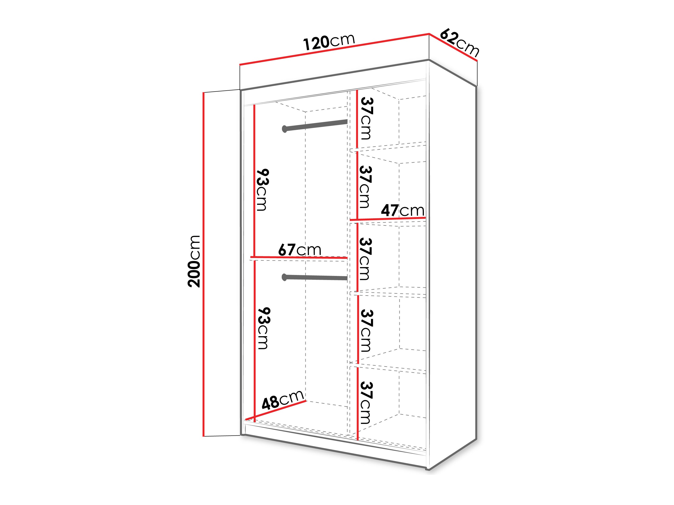 Dulap Hartford 575 (Alb)