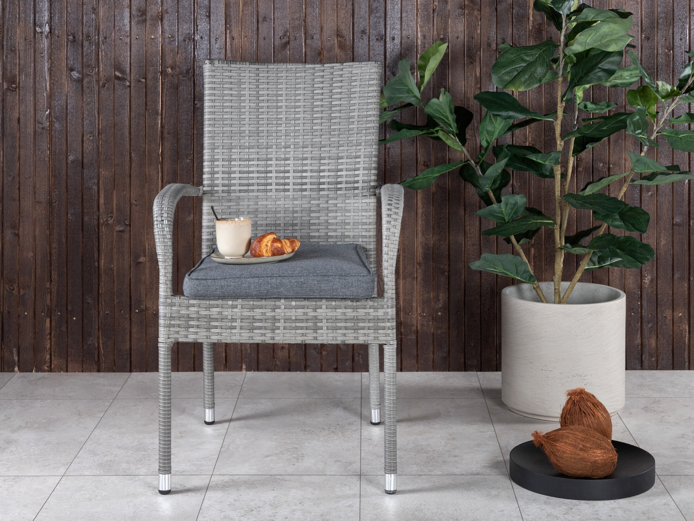 Scaun de exterior Dallas 736 (Gri)