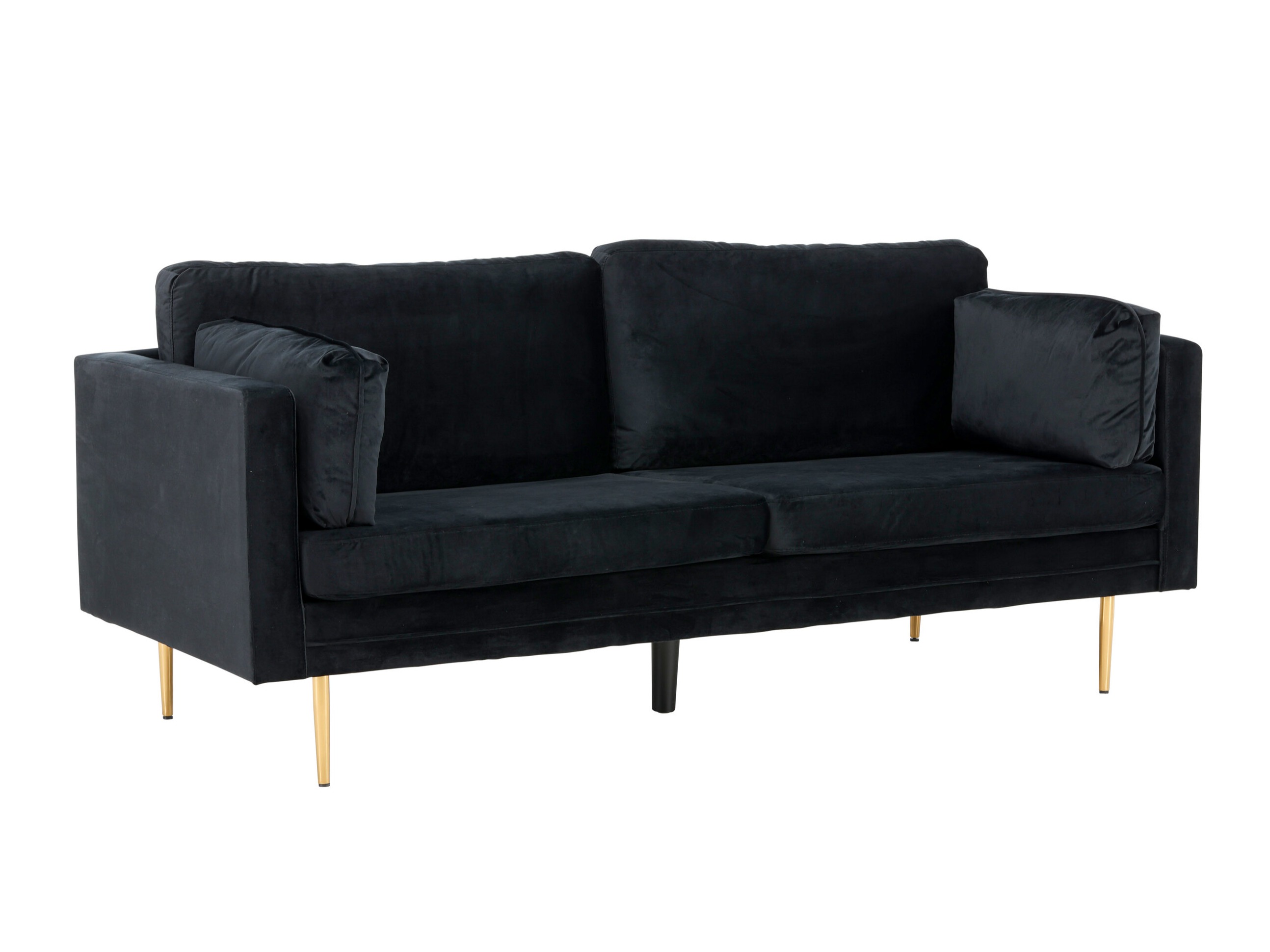 Canapea Dallas 101 (Negru + Auriu)