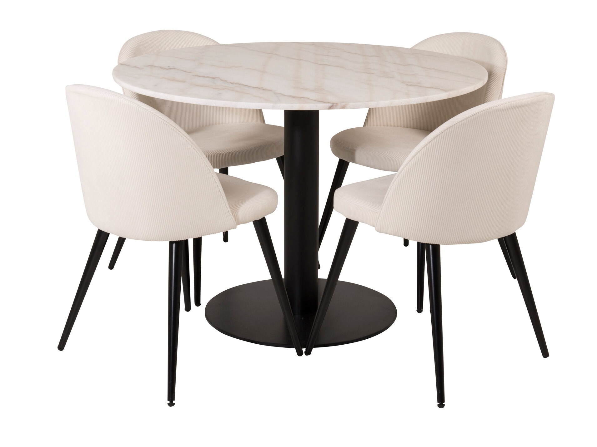 Set de dining Dallas 1297 (Bej + Negru)
