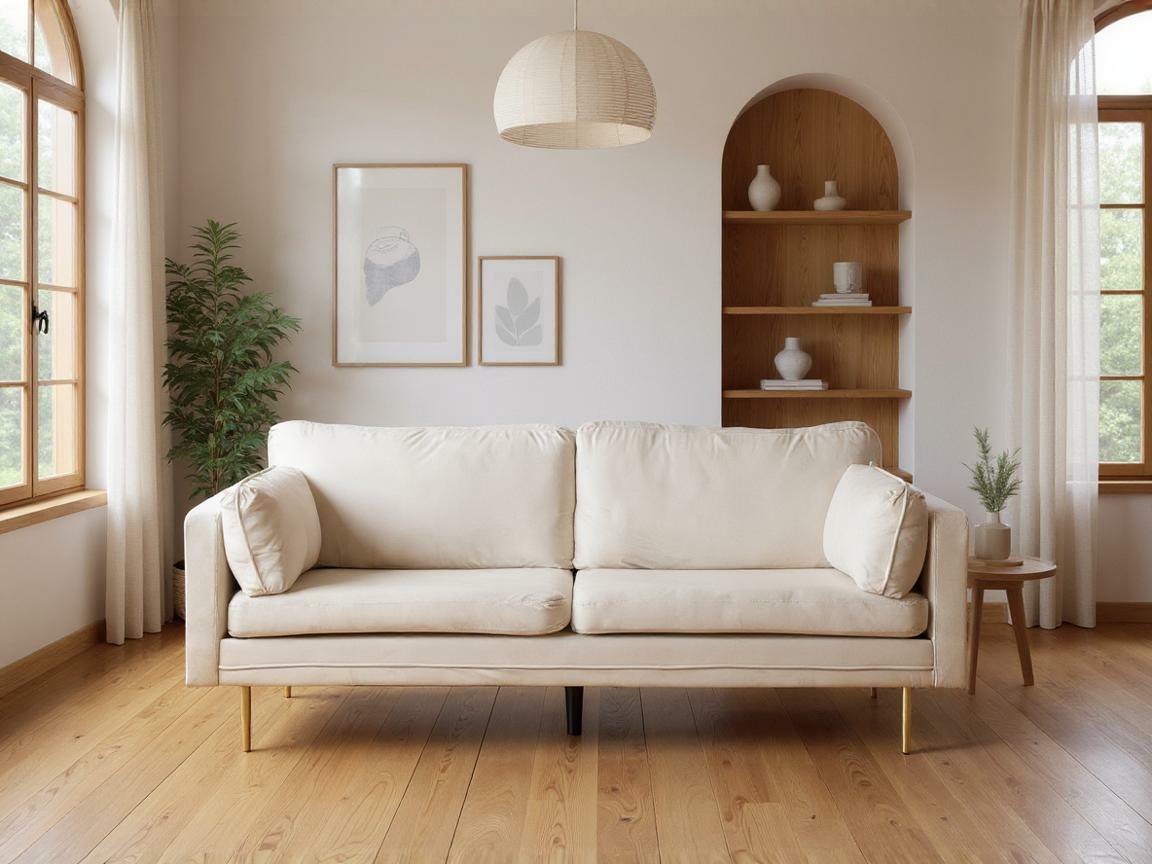 Canapea Dallas 101 (Crem + Auriu)