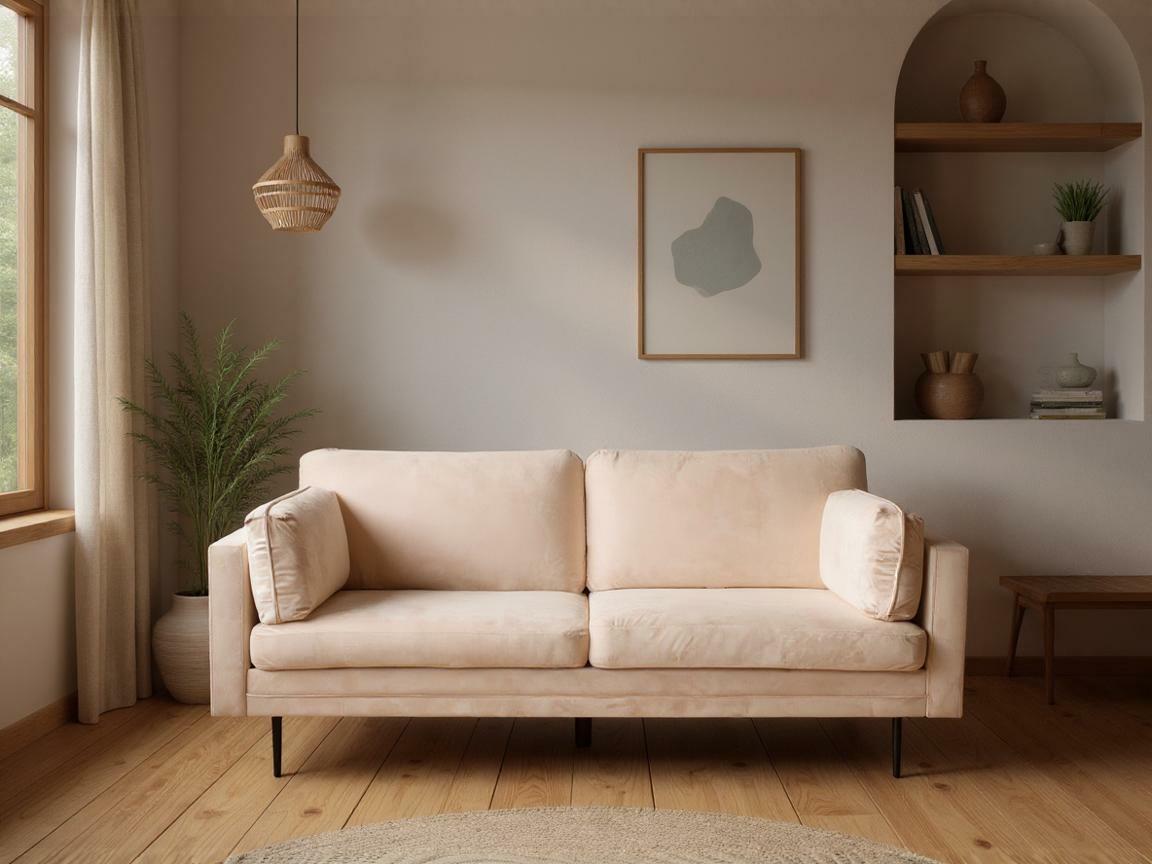 Canapea Dallas 101 (Crem + Negru)