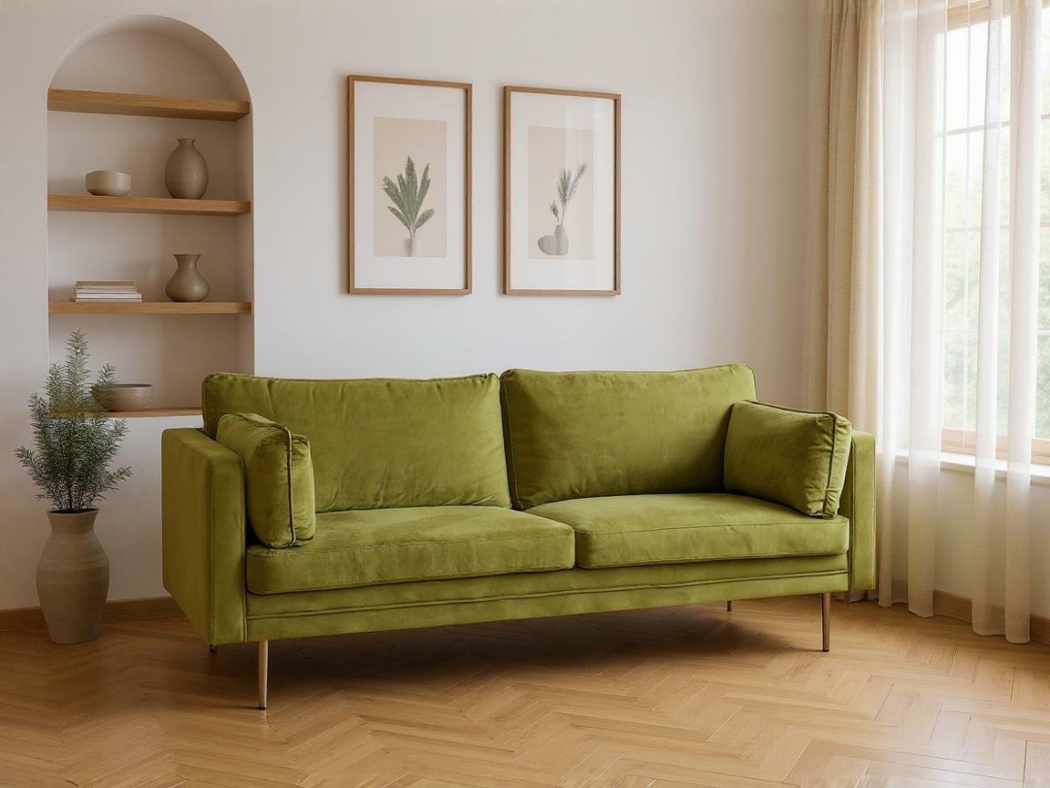 Canapea Dallas 101 (Verde + Auriu)