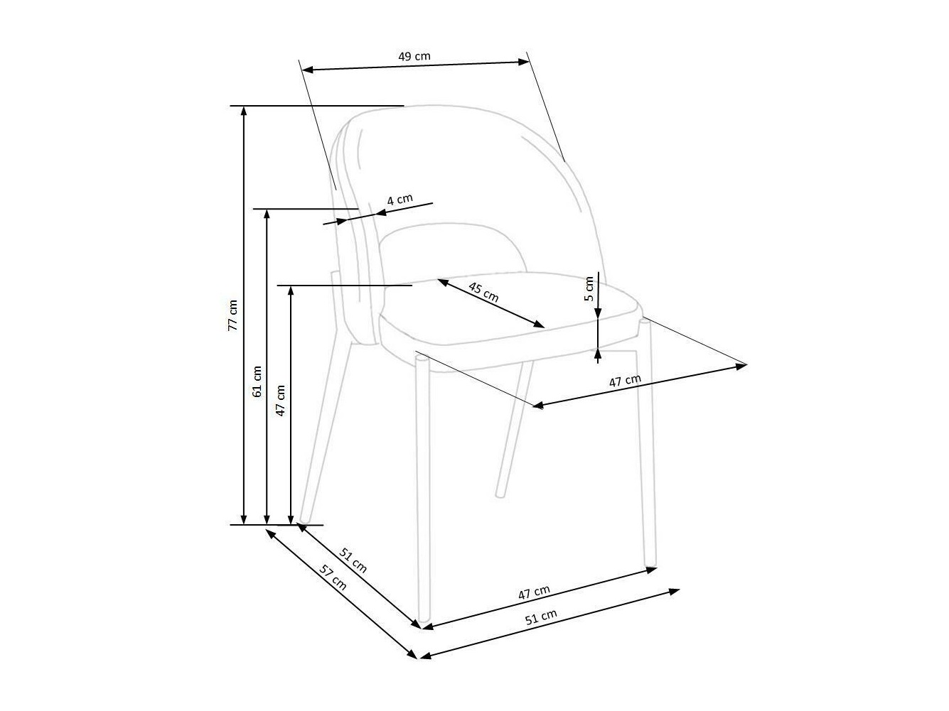 Scaun Houston Virtus (Bej + Negru)