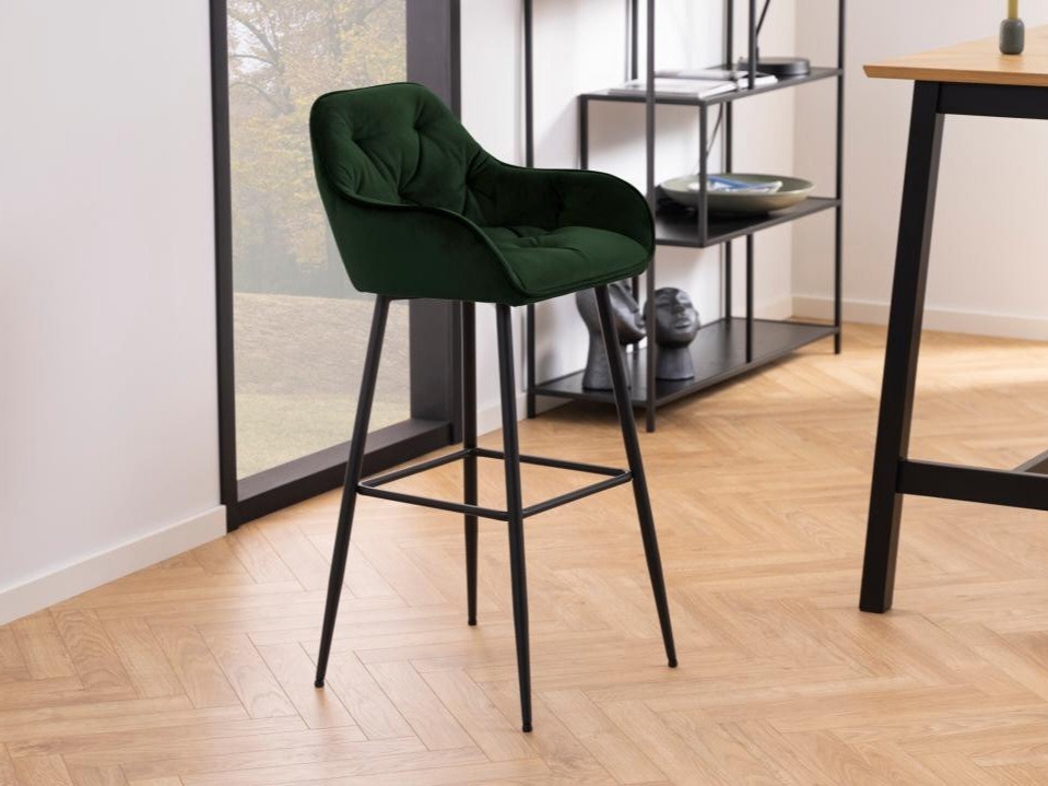 Scaun bar Norsica 474 (Verde + Negru)