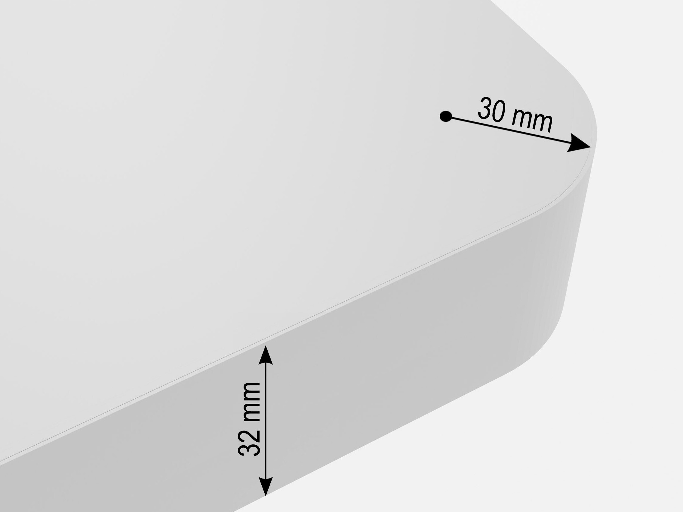 Birou cu înălțime reglabilă Buffalo 184 (Alb)