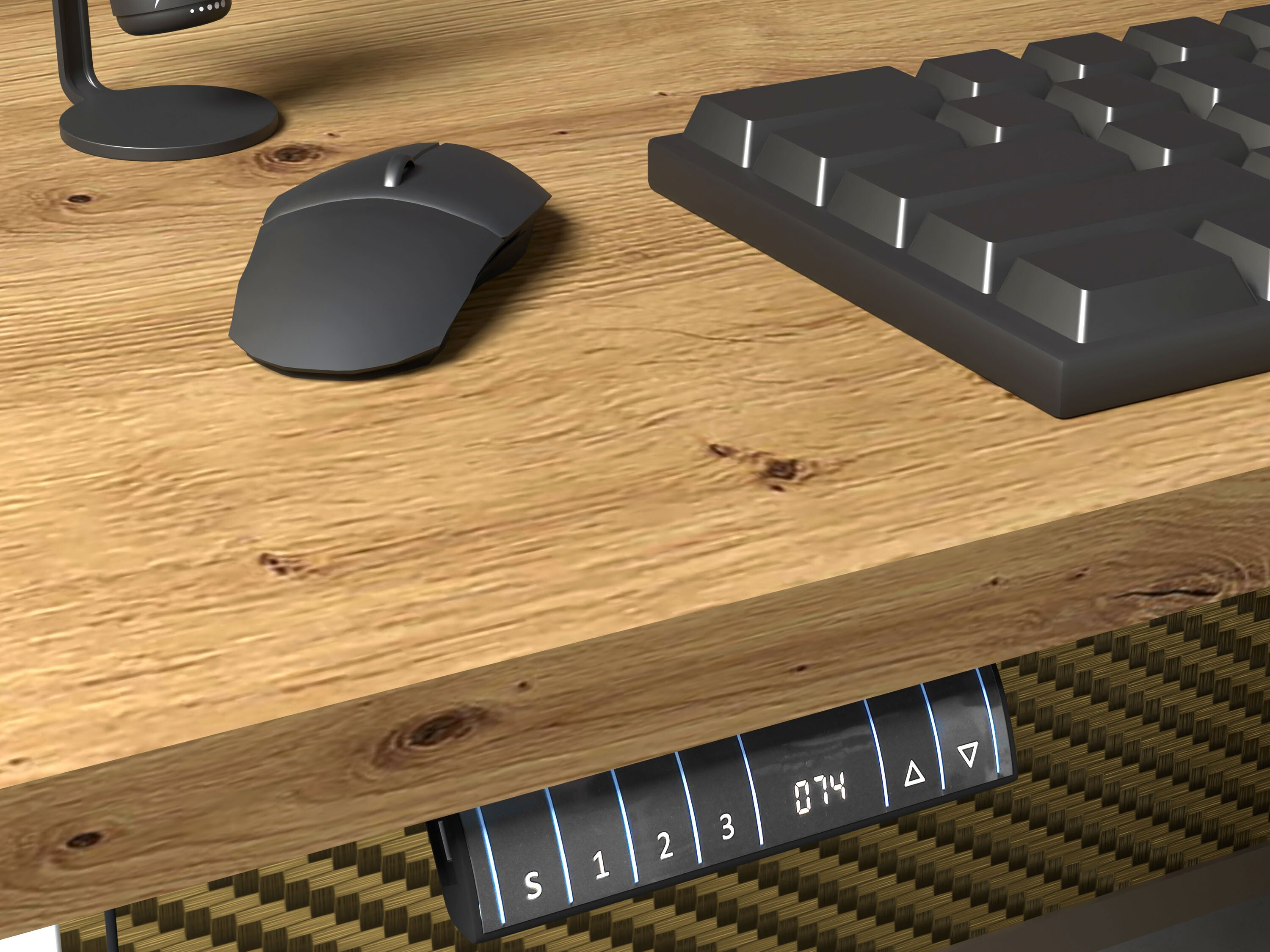 Birou cu înălțime reglabilă Buffalo 184 (Alb)