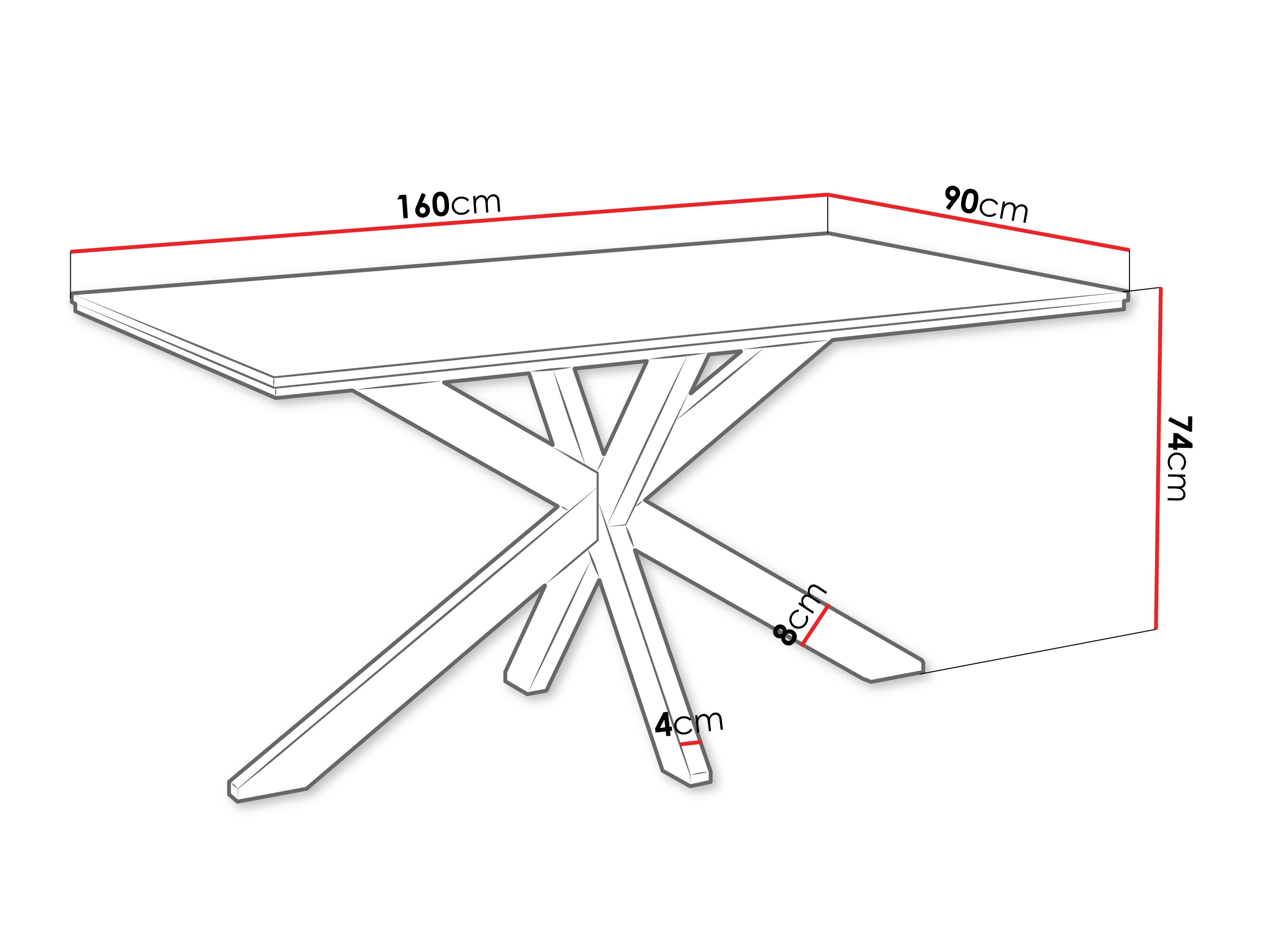 Masă Goodyear 136 (Stejar Wotan)