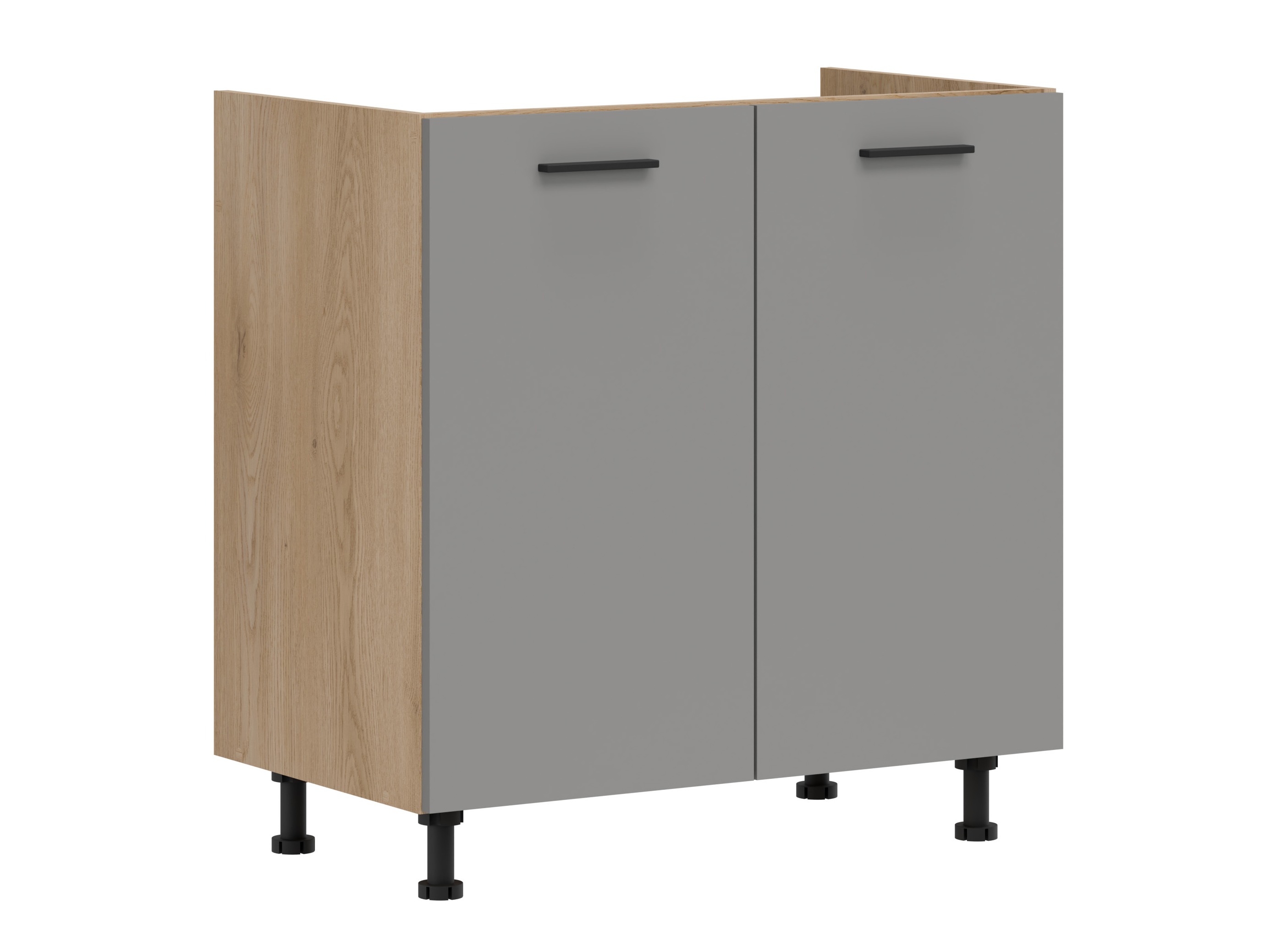 Dulap modular cu uși pentru chiuvetă Ati Grey 110