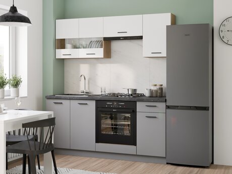 Set de bucătărie modular Ati White Grey 117