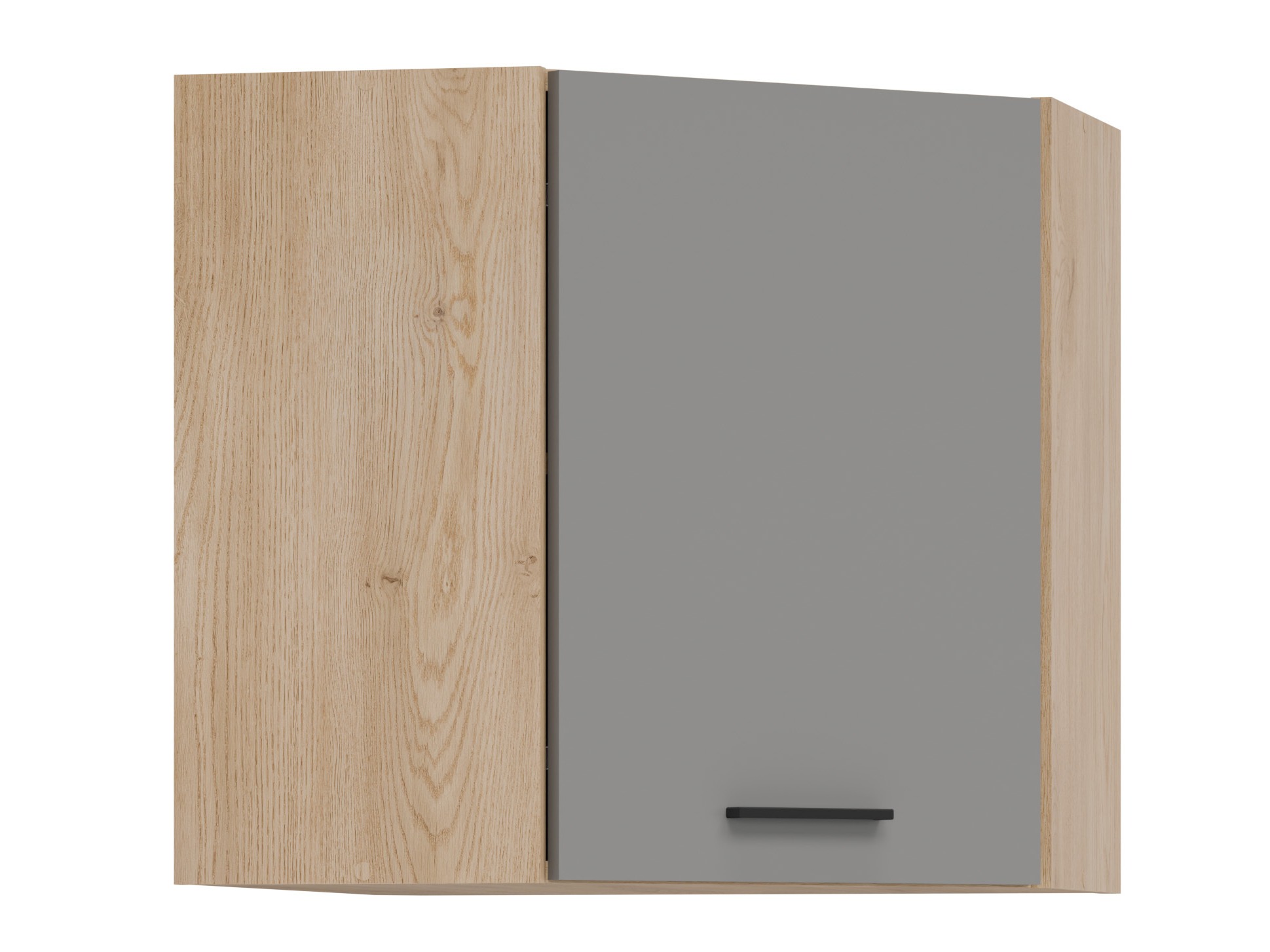 Dulap modular de colț pentru perete Ati Grey 125