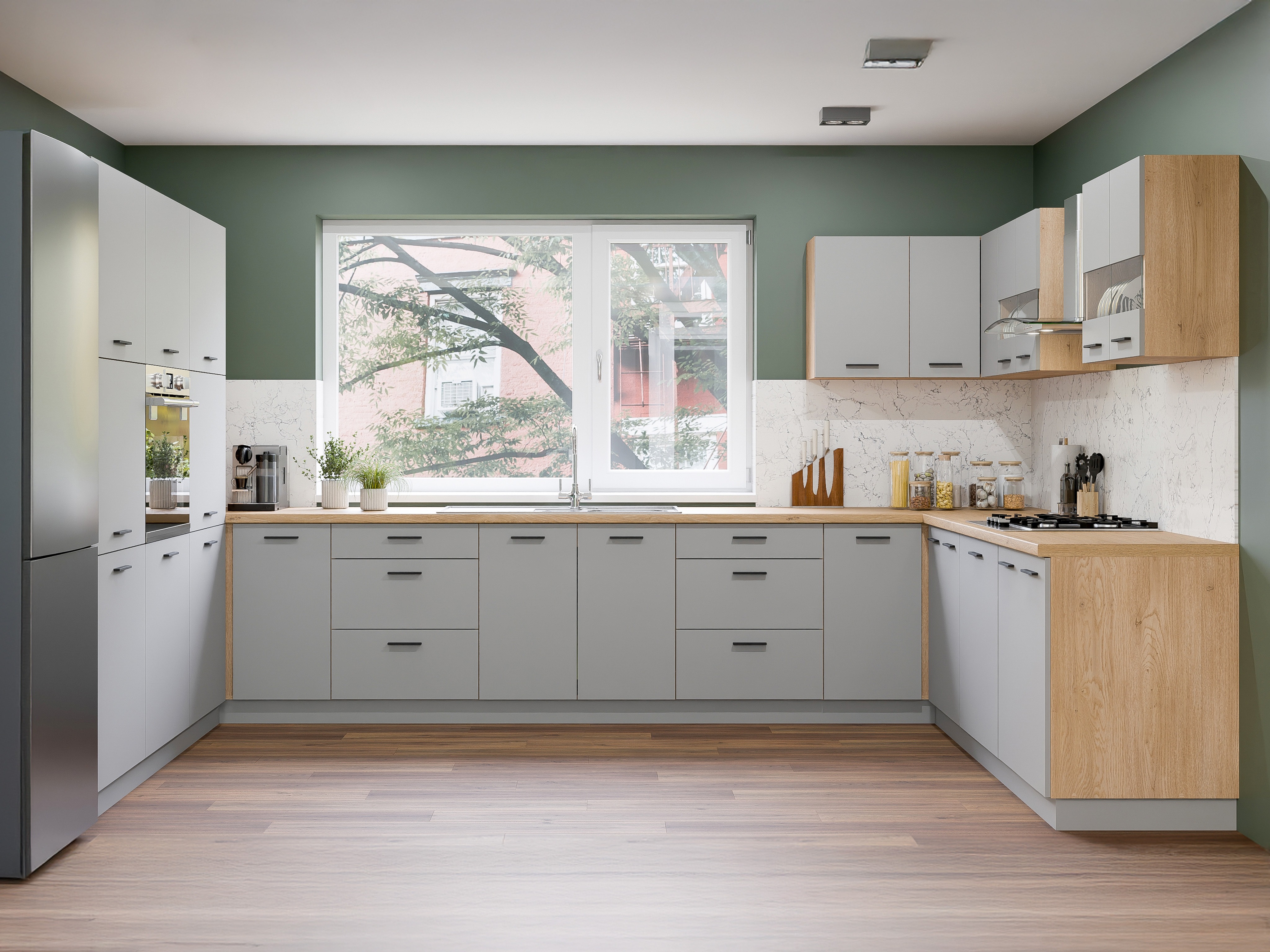 Set de bucătărie modular Ati Grey 132