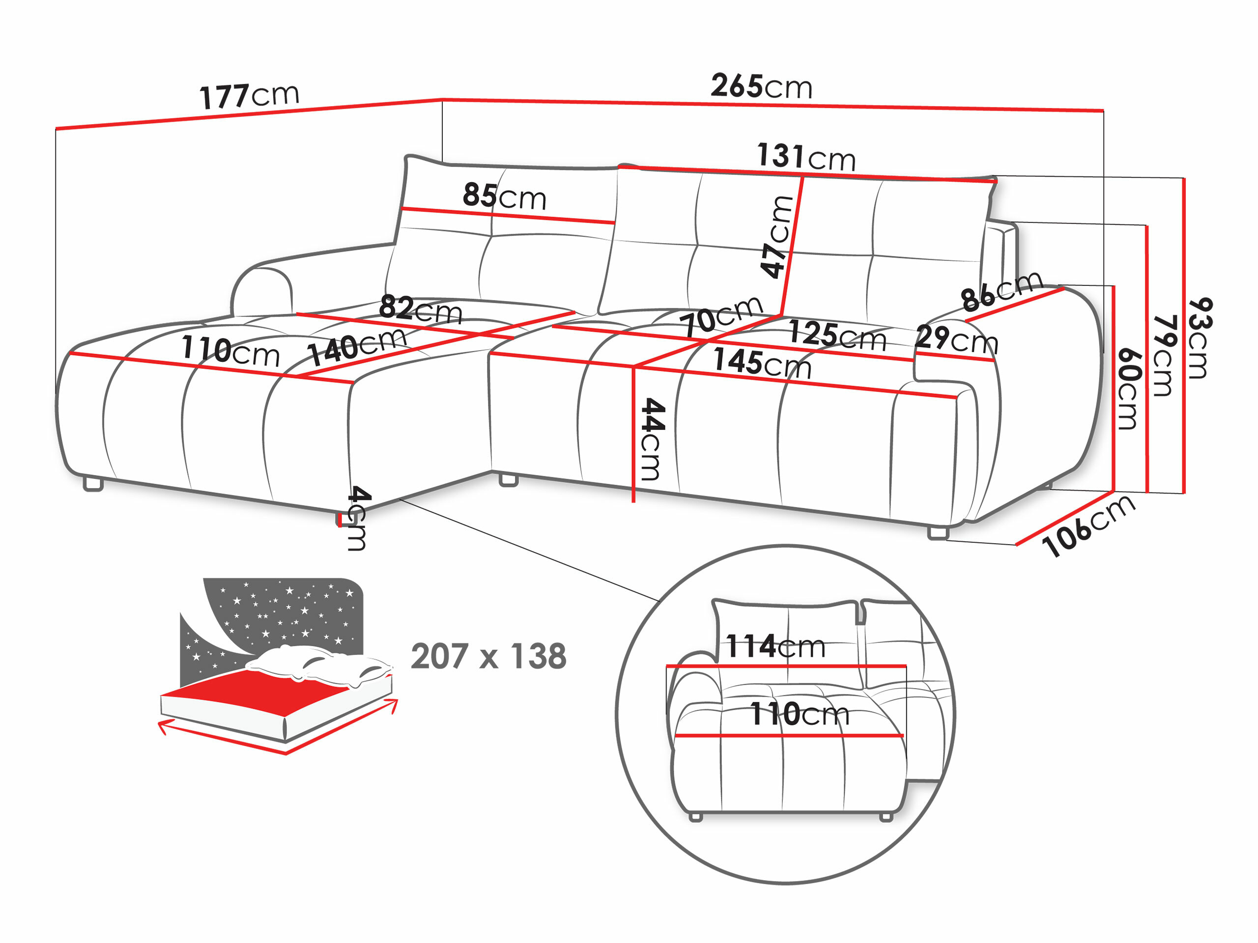 Colțar TrendyNest Corvella (Velo 635)