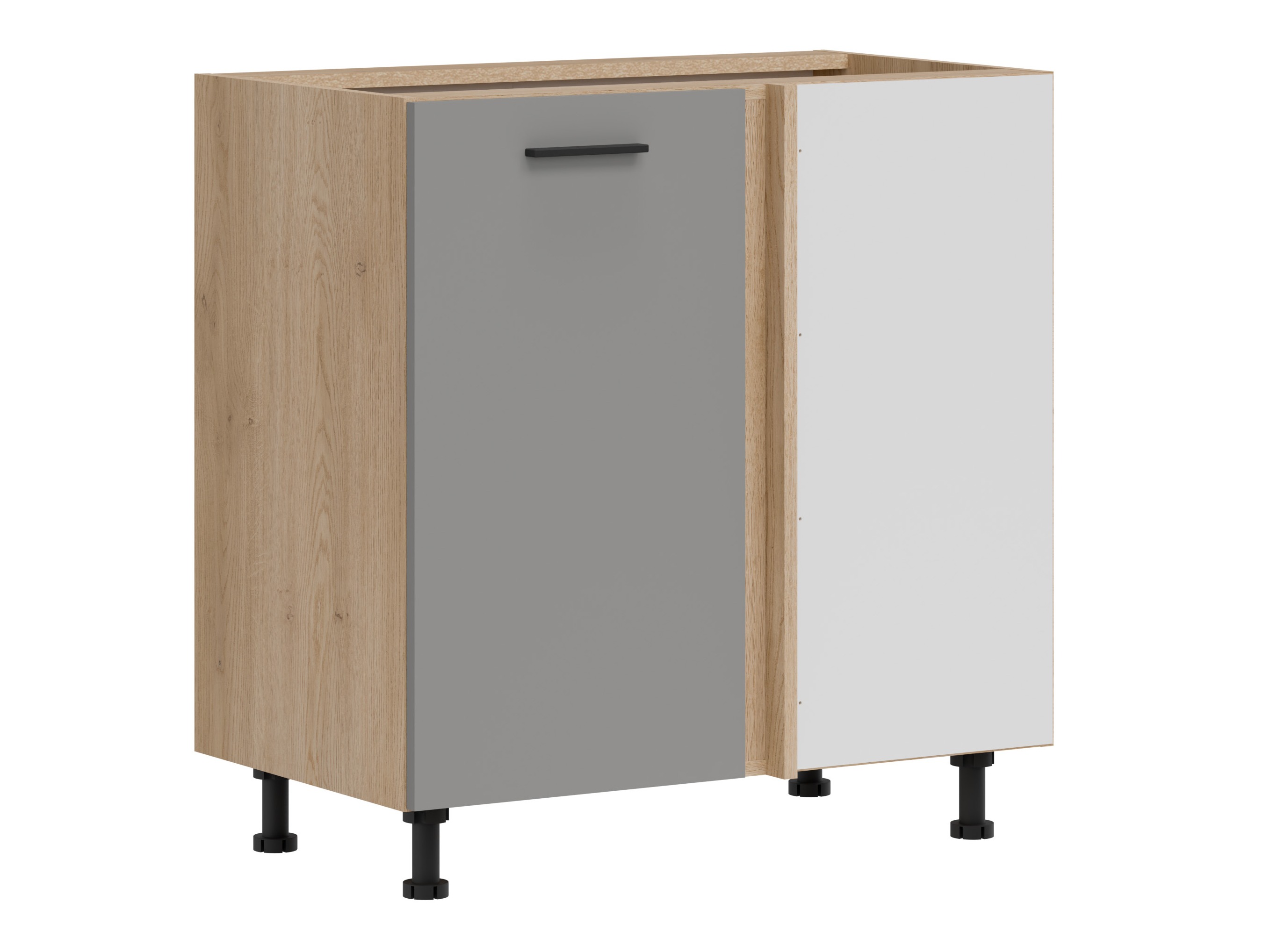 Dulap de colț modular Ati Grey 130