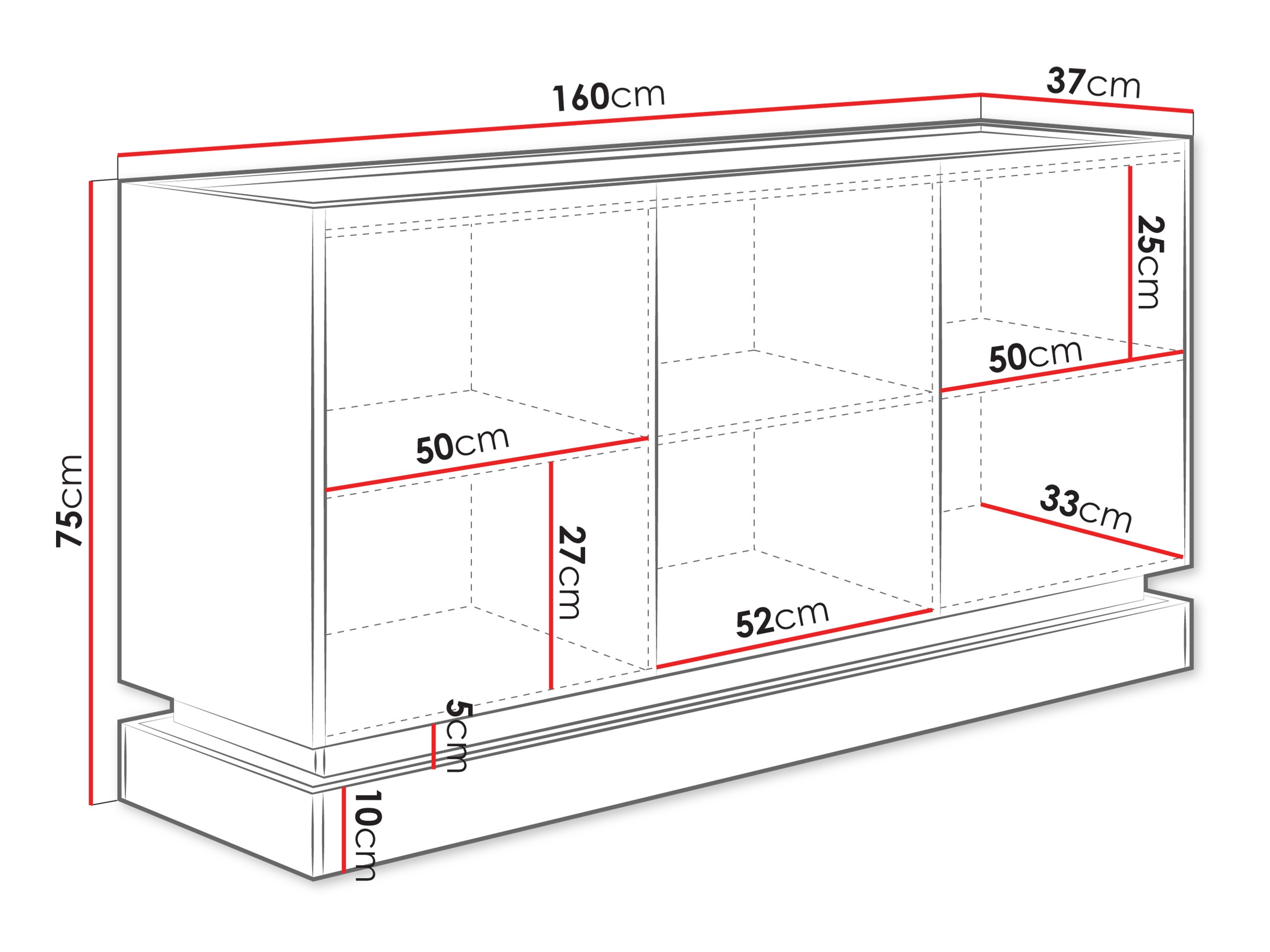 Bufet Comfivo Dalvenu 101 (Maro deschis + Stejar)