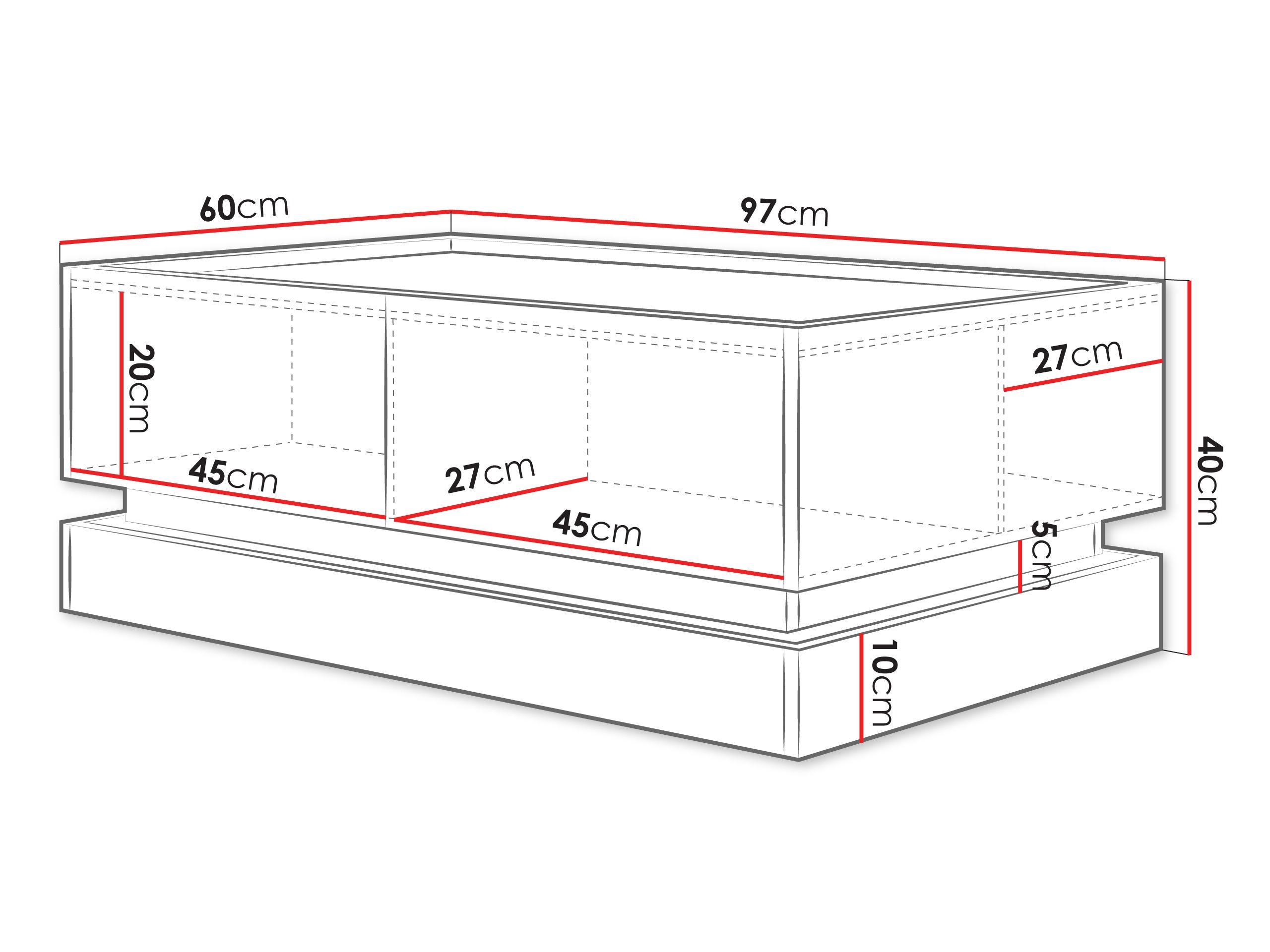 Măsuță de cafea Comfivo Tilia (Maro deschis + Stejar)