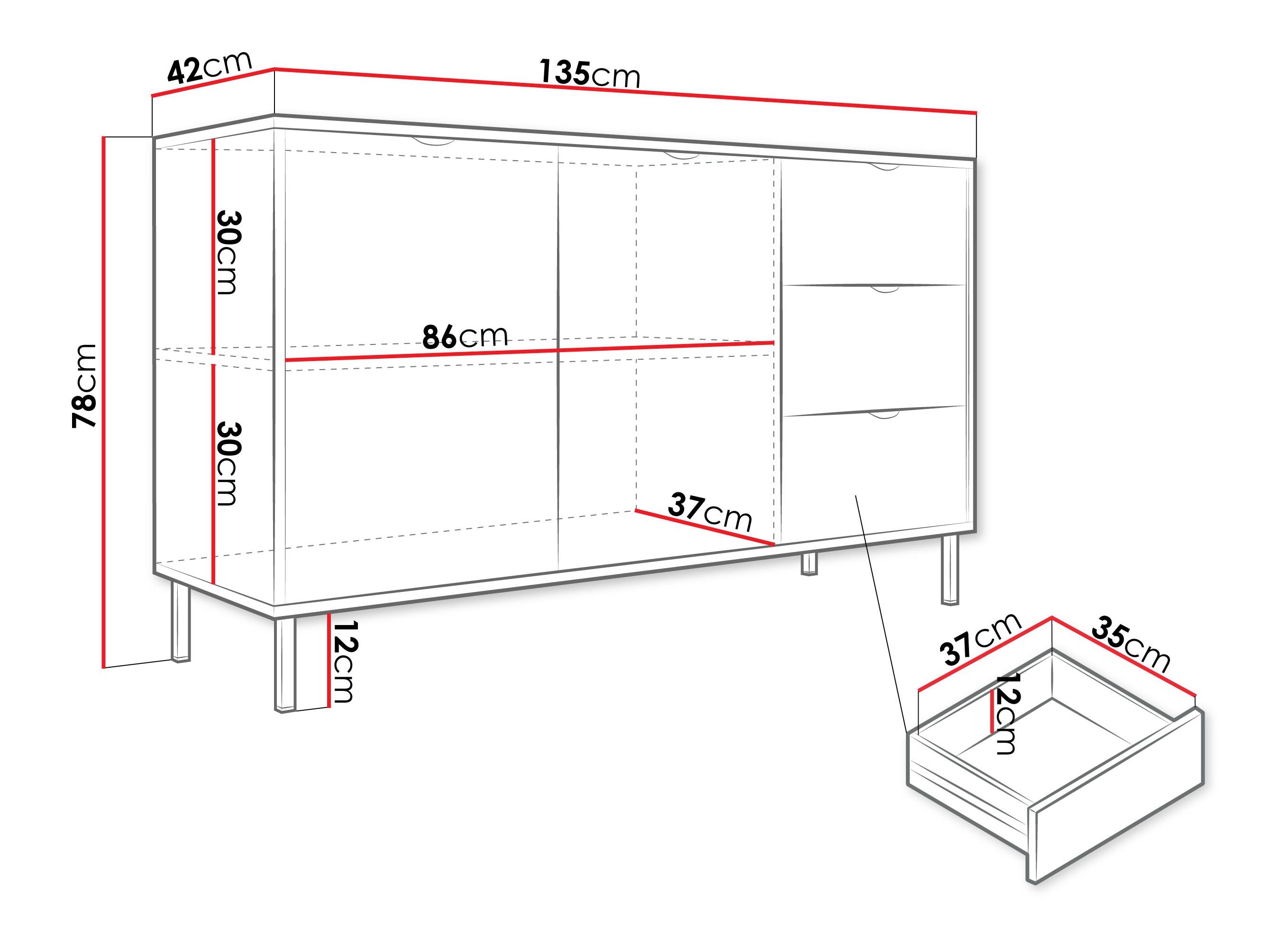 Comodă Comfivo Elblare I
