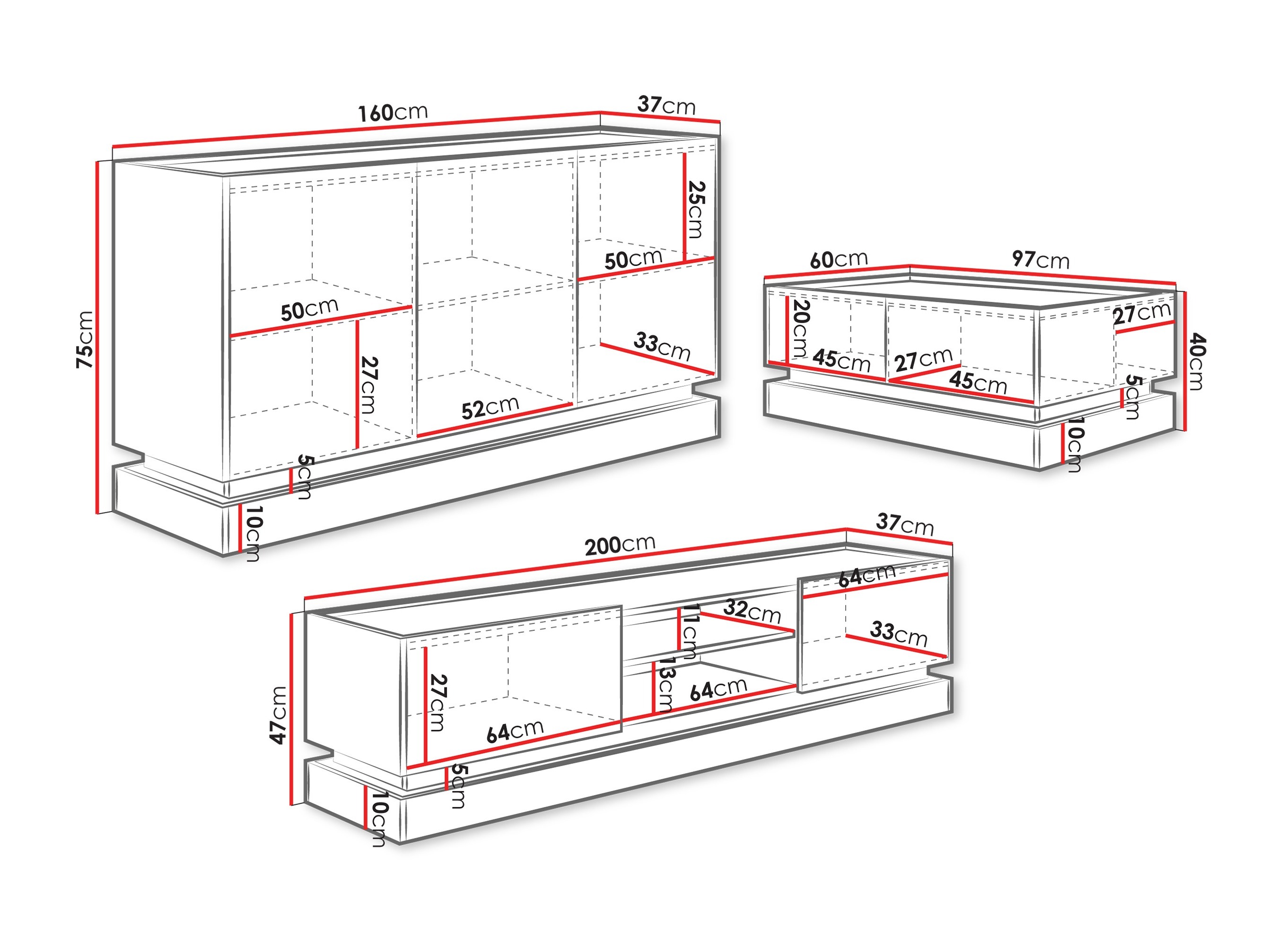 Set de living Comfivo Tilia (Maro deschis + Stejar)