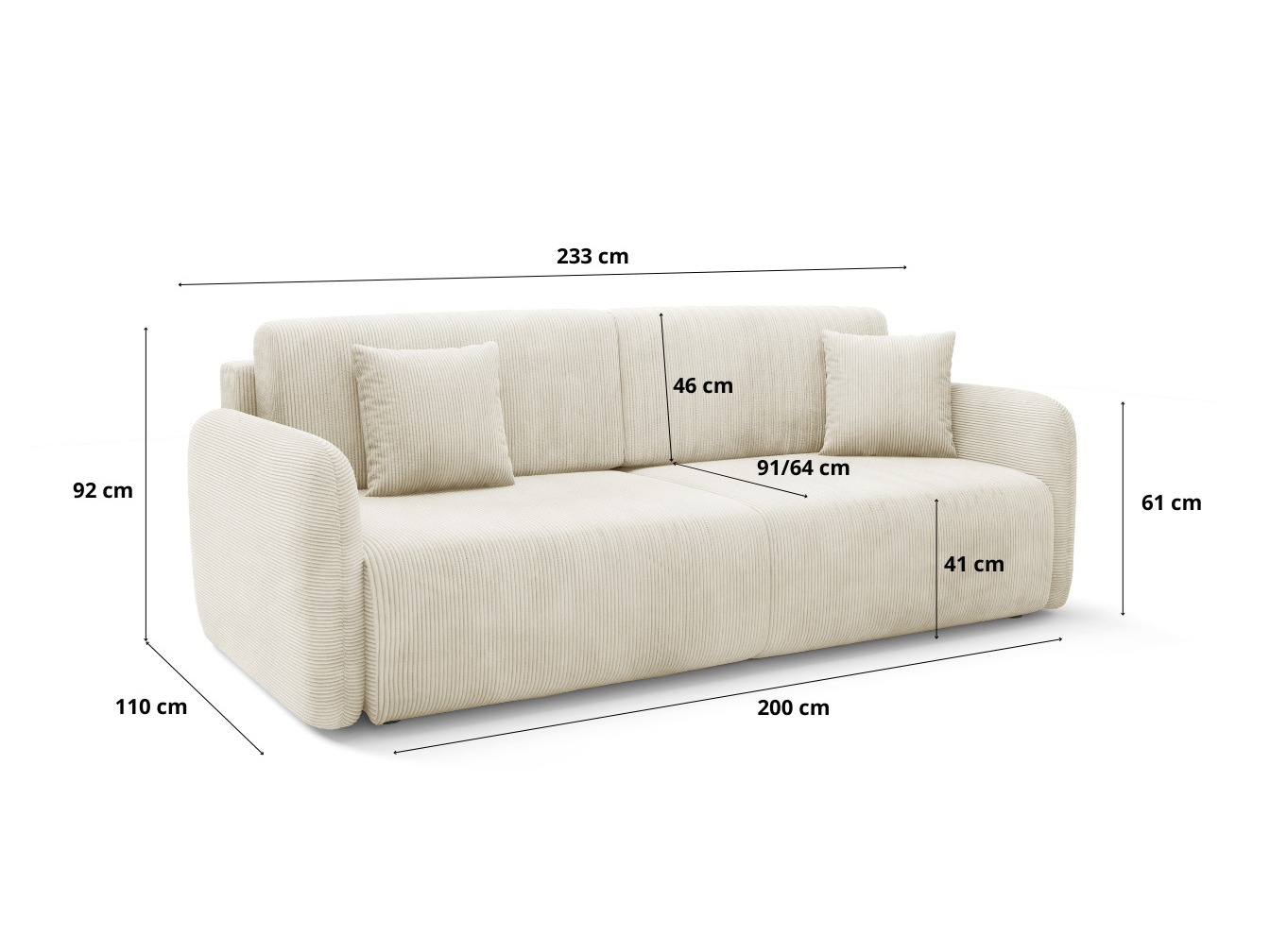 Canapea extensibilă Franklin 191 (Poso 46)
