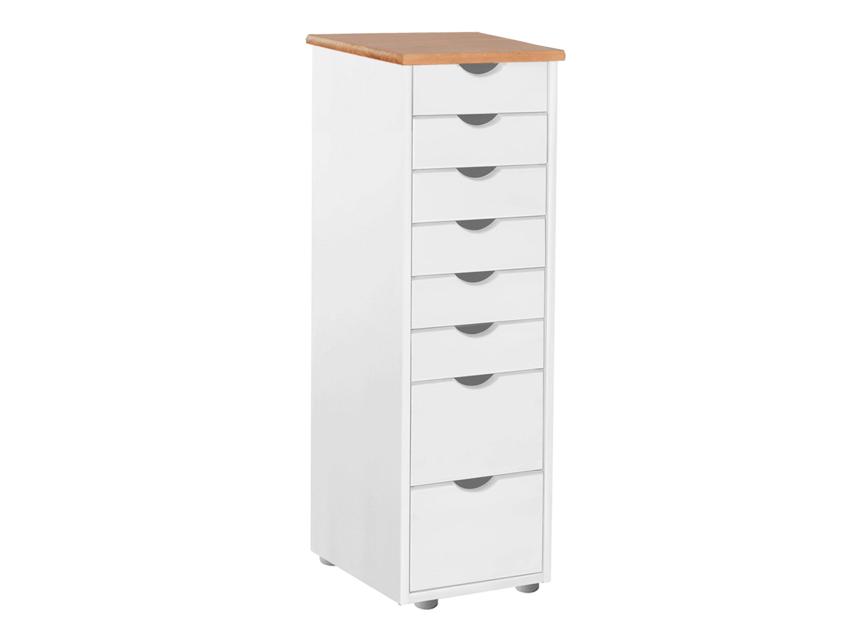 Comodă Denton 138 (Alb + Maro deschis)