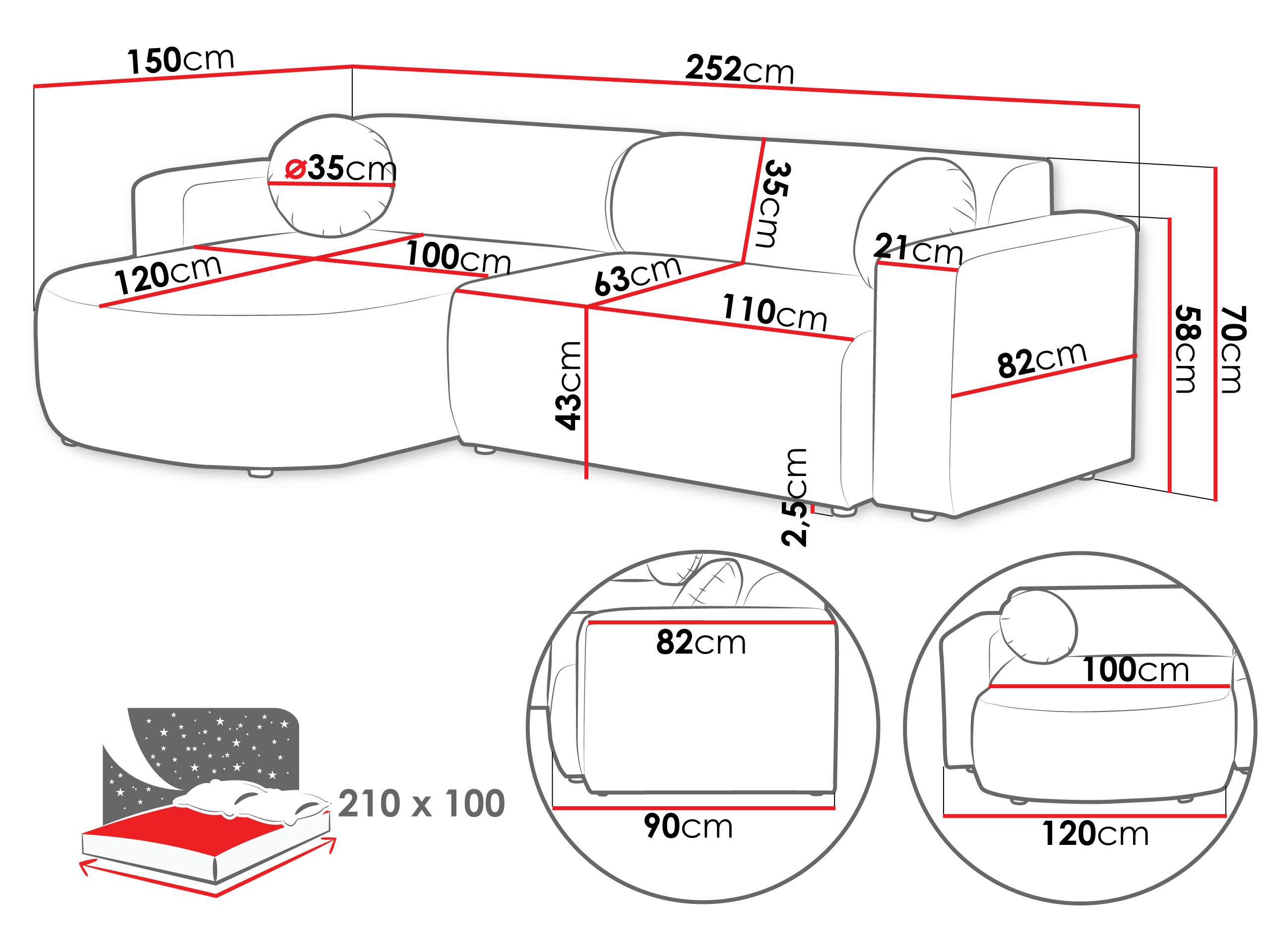 Colțar Comfivo Pullus (Velo 623)