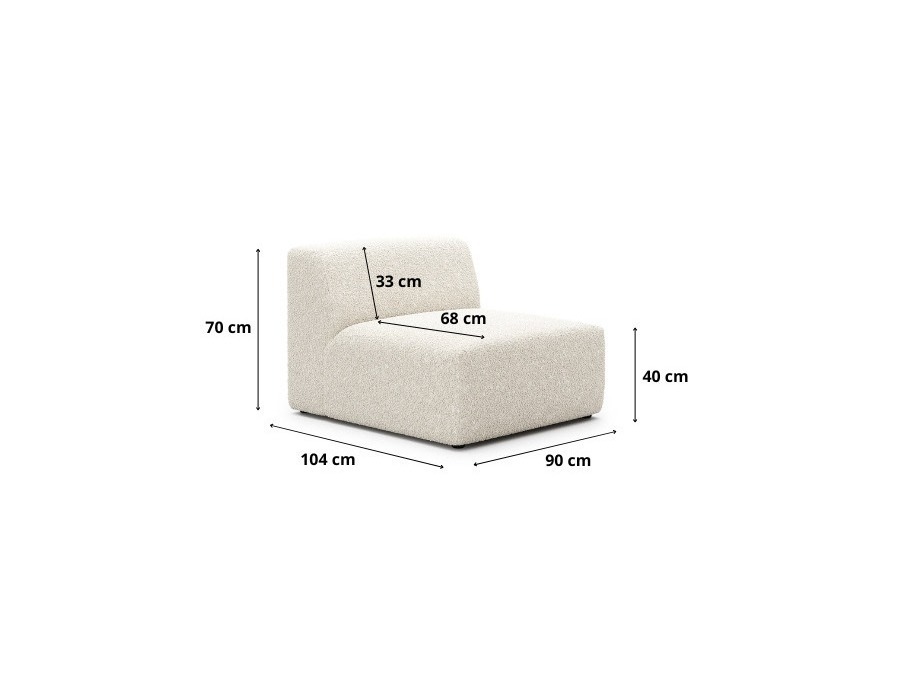 Fotoliu modular Romenoi 108 (Centaur 03)