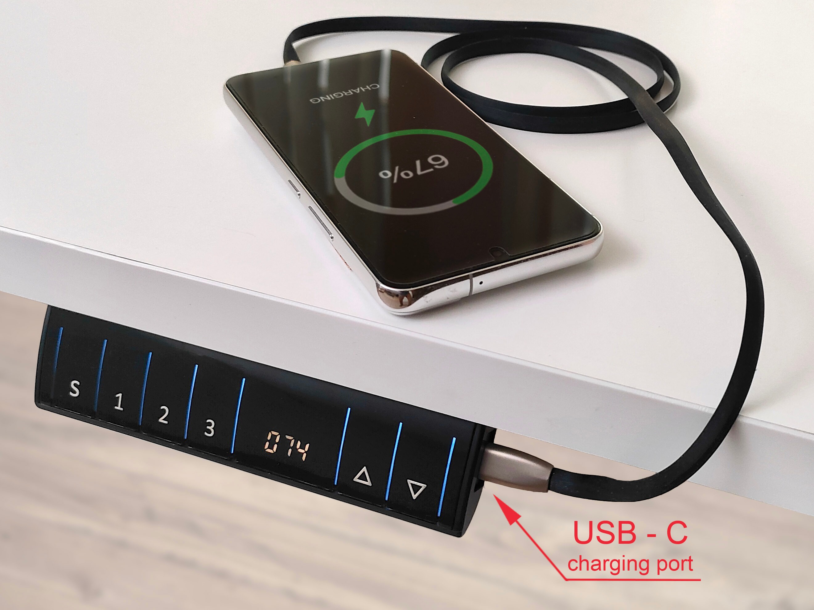 Birou cu înălțime reglabilă Buffalo 183 (Negru)