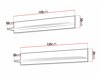 Set rafturi suspendate Tornola 104 (Negru)