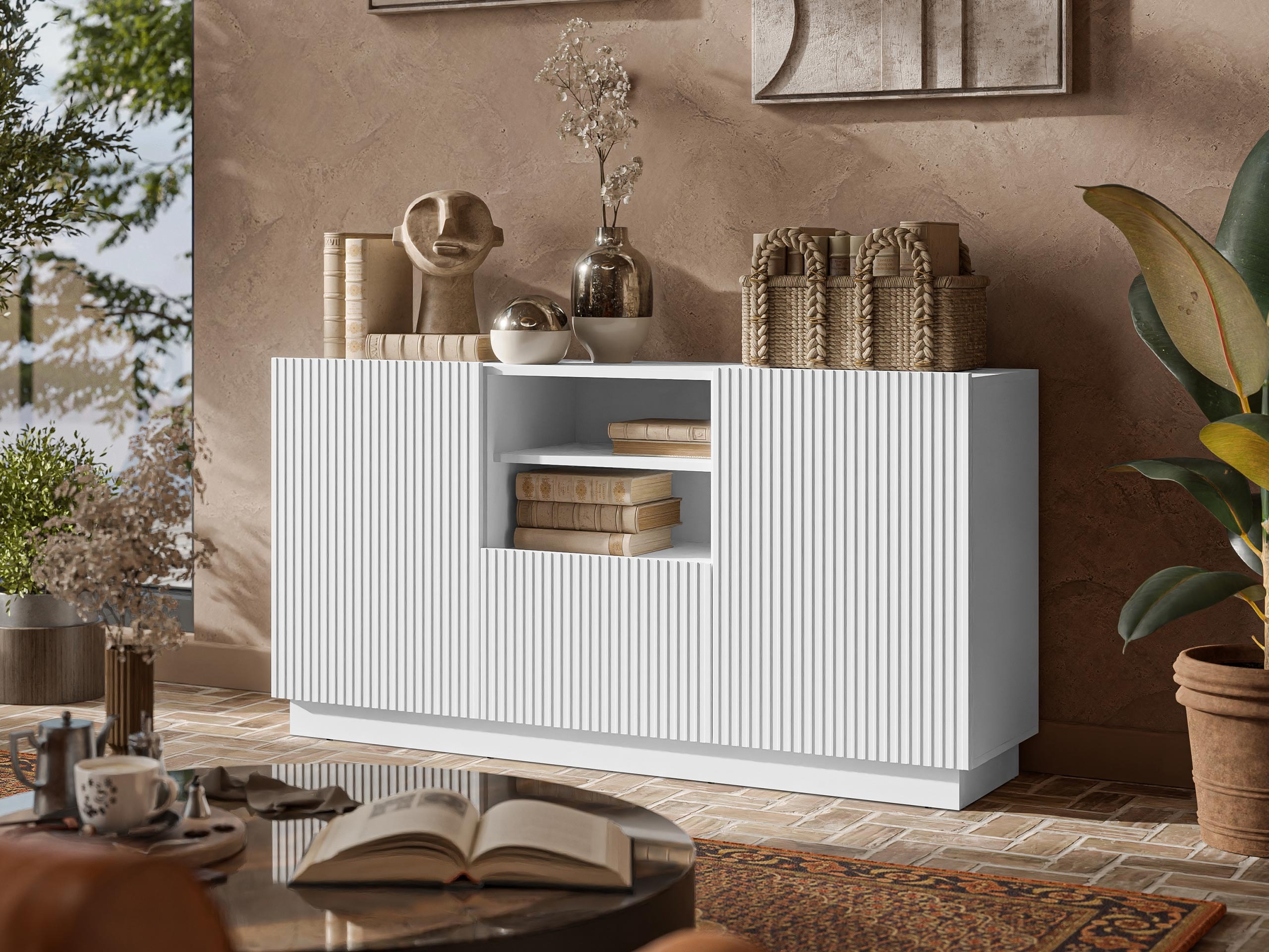 Comodă Lusonu 100 (Alb)