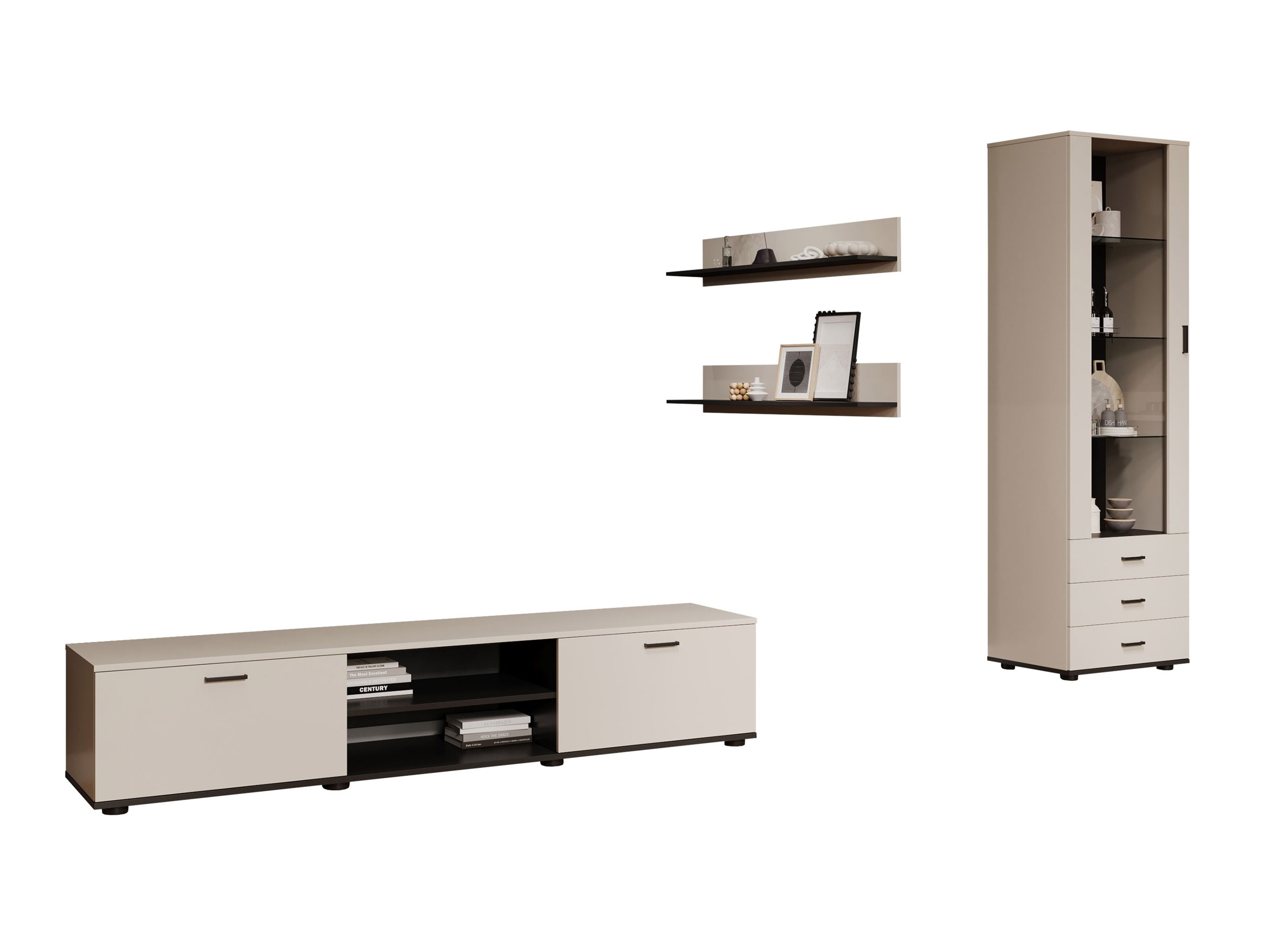 Set de living Tornola 107 (Cașmir + Negru)