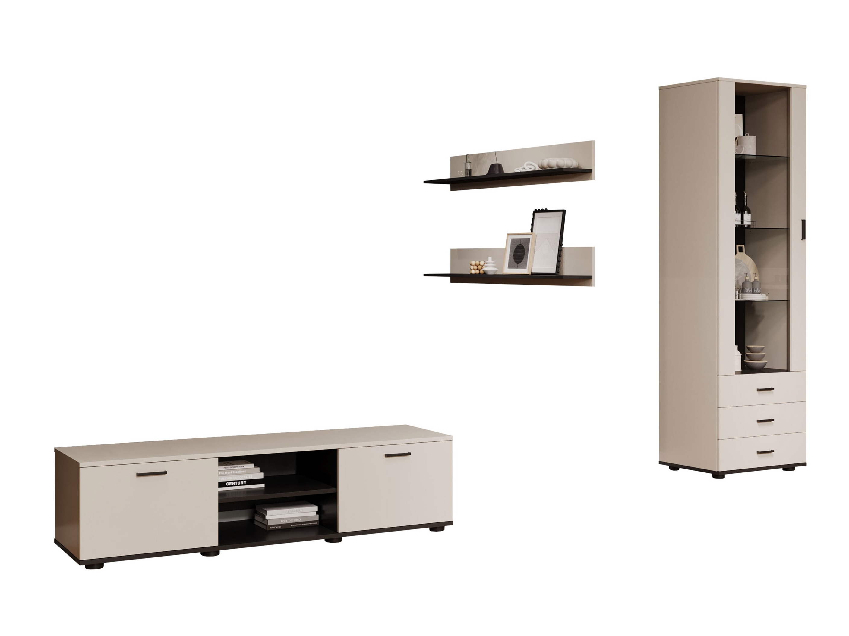 Set de living Tornola 110 (Cașmir + Negru)