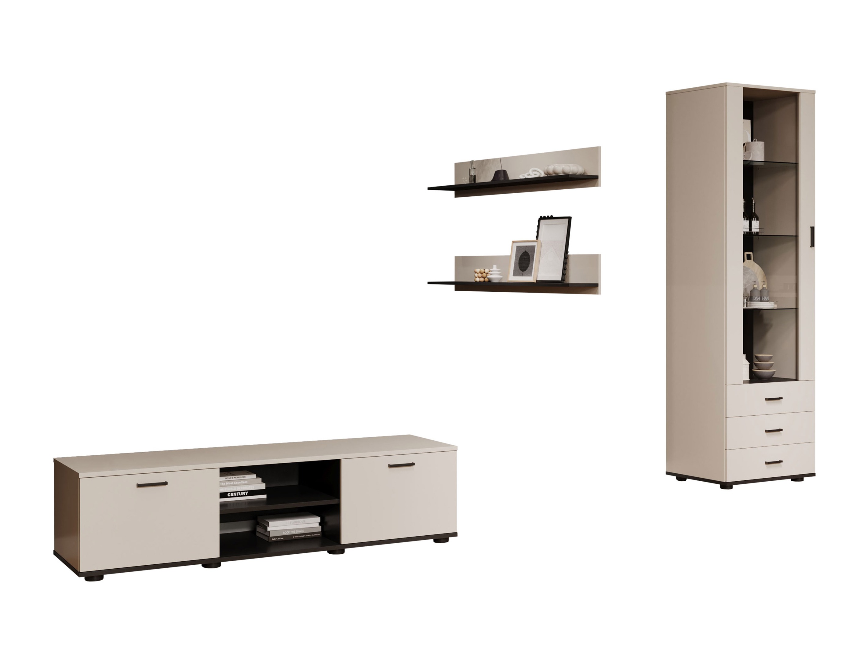 Set de living Tornola 110 (Cașmir + Negru)